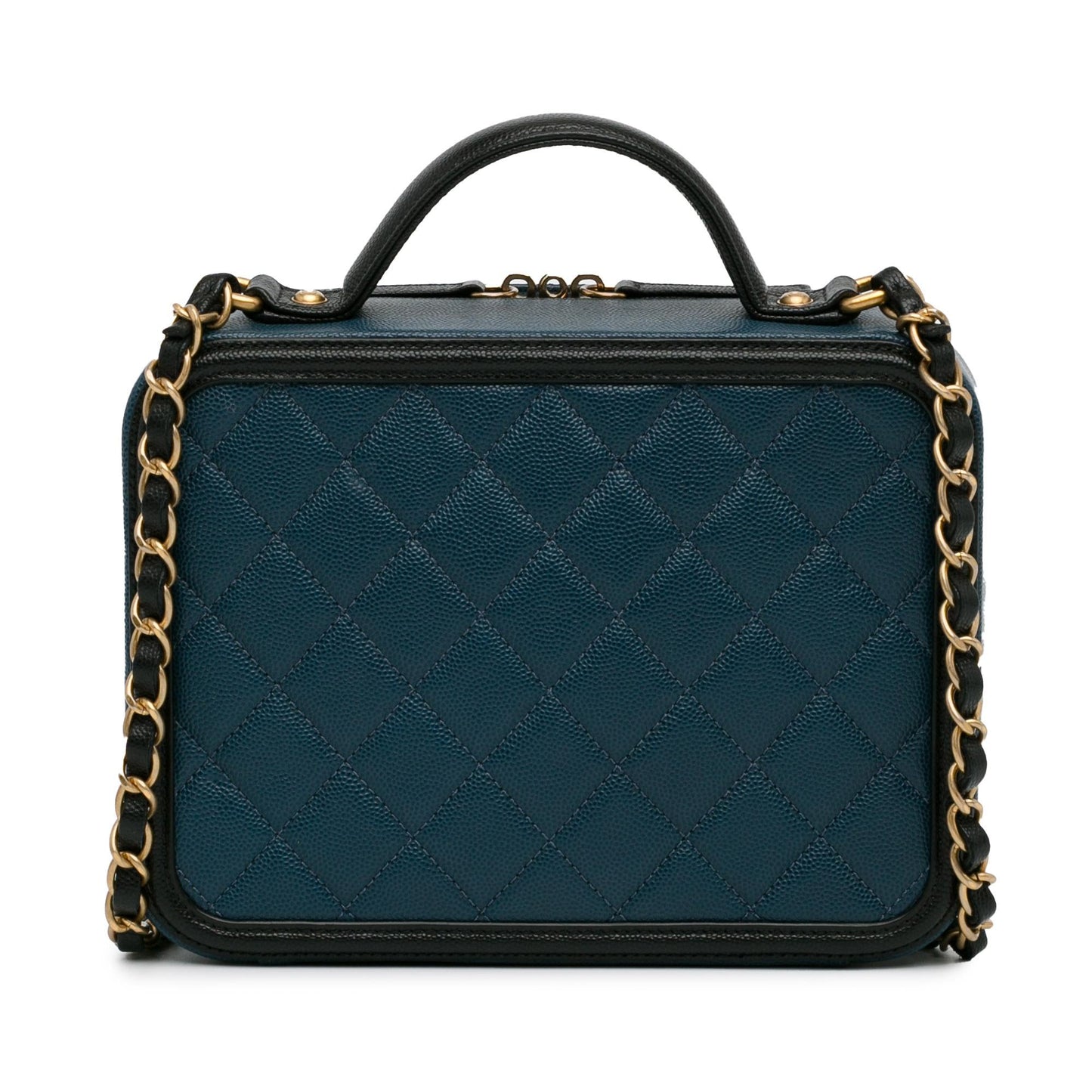 Chanel Bicolor Caviar CC Filigree Vanity SHG-FS85RY Handbag