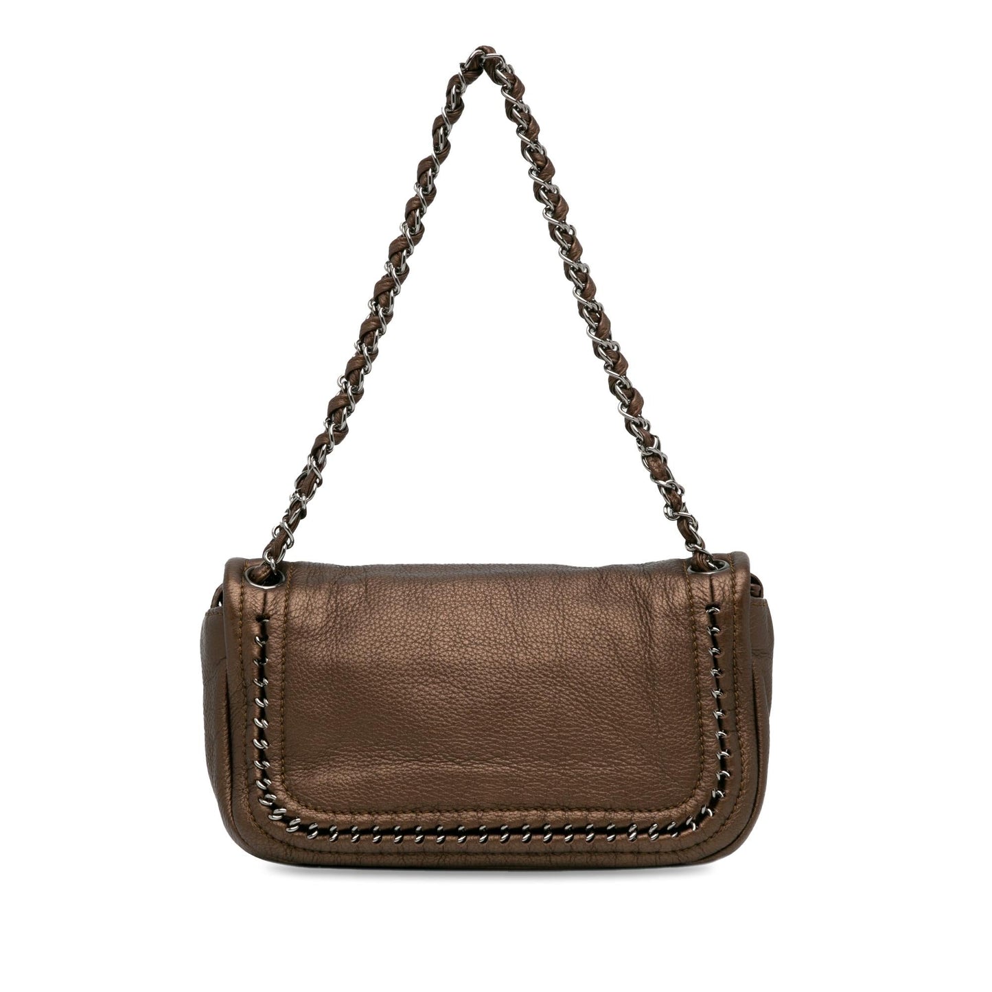 Chanel Calfskin Luxe Ligne Flap SHG-Mw3WxL Handbag
