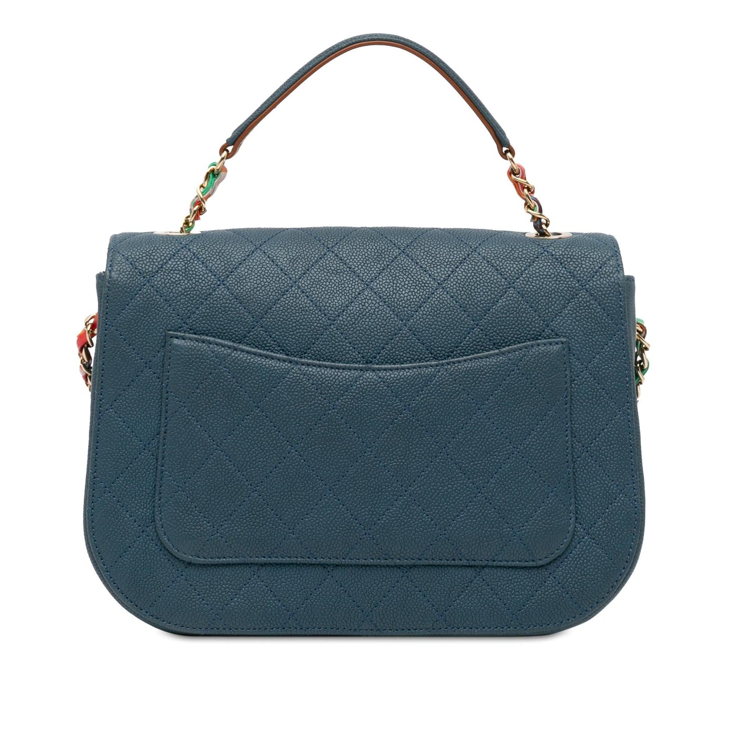 Chanel Caviar Paris Cuba Thread Around Flap Handbag