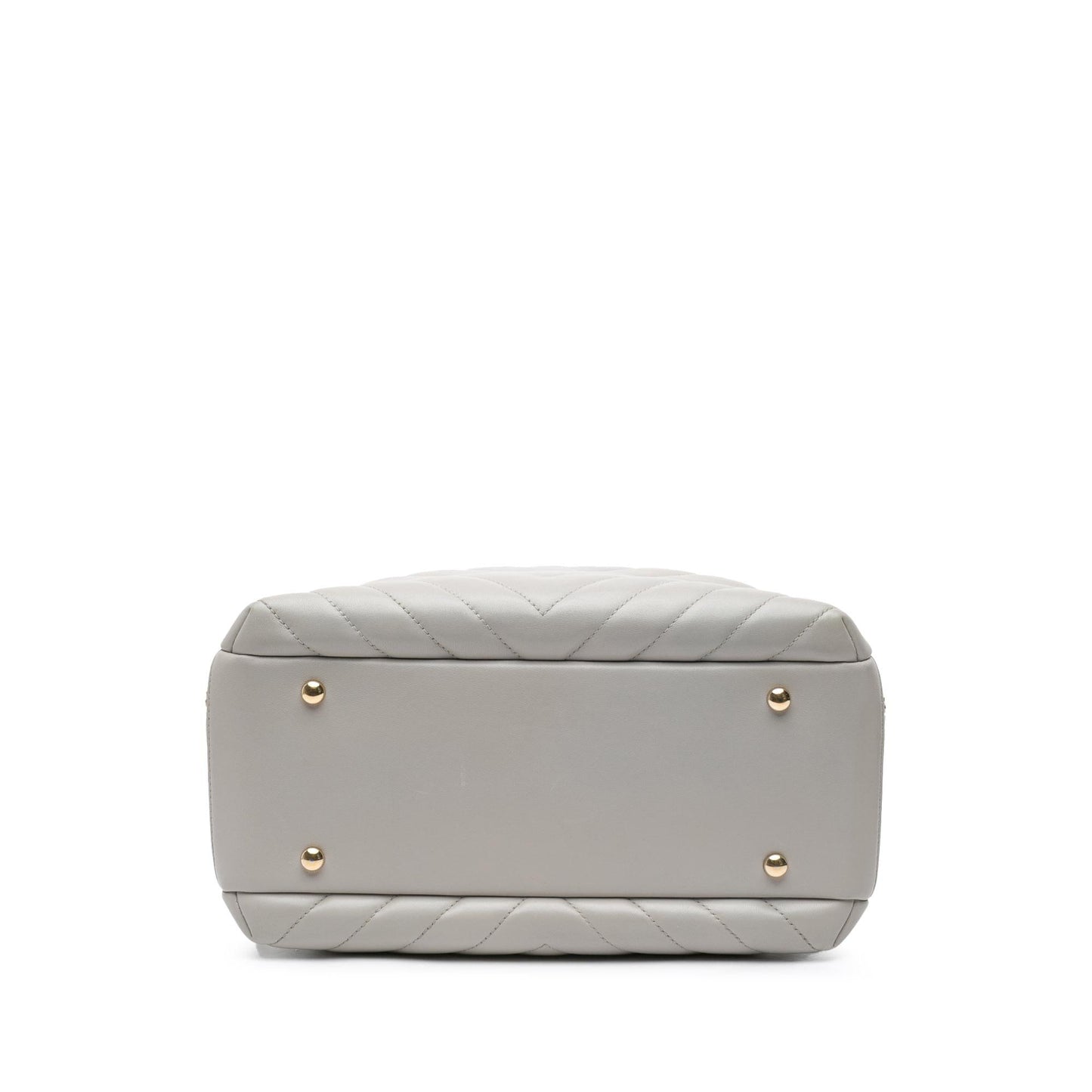 Chanel Chevron Lambskin Trendy CC Bowling Handbag Bag 1