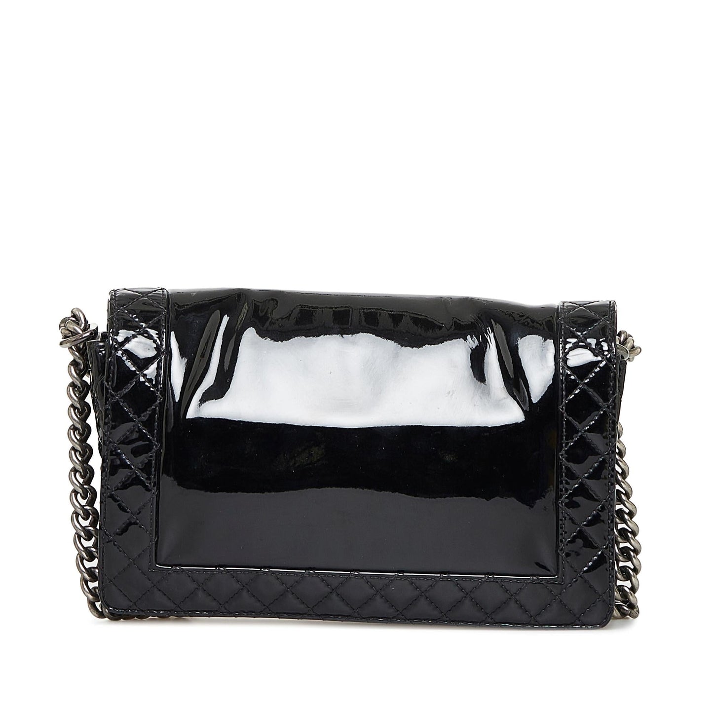 Chanel Patent Reverso Boy Flap Handbag Boy Flap
