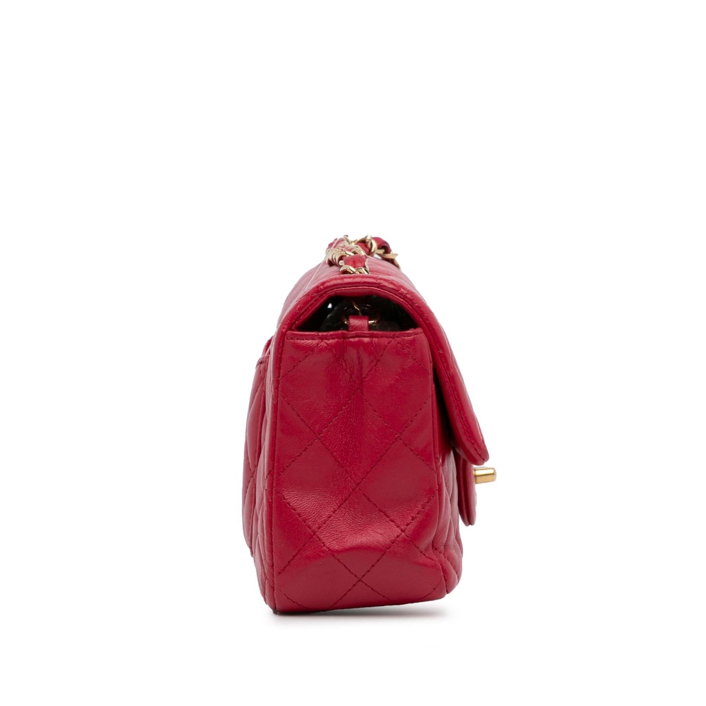Chanel Classic Lambskin Rectangular Single Flap SHG-6kkXVi Mini Bag