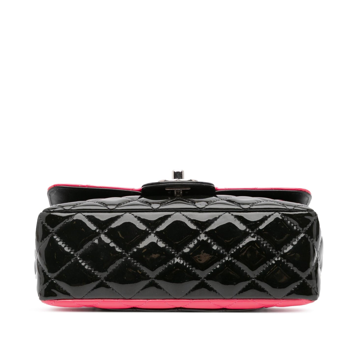 Chanel Rectangular Bicolor Patent Flap Leather Shoulder Bag Bag 1