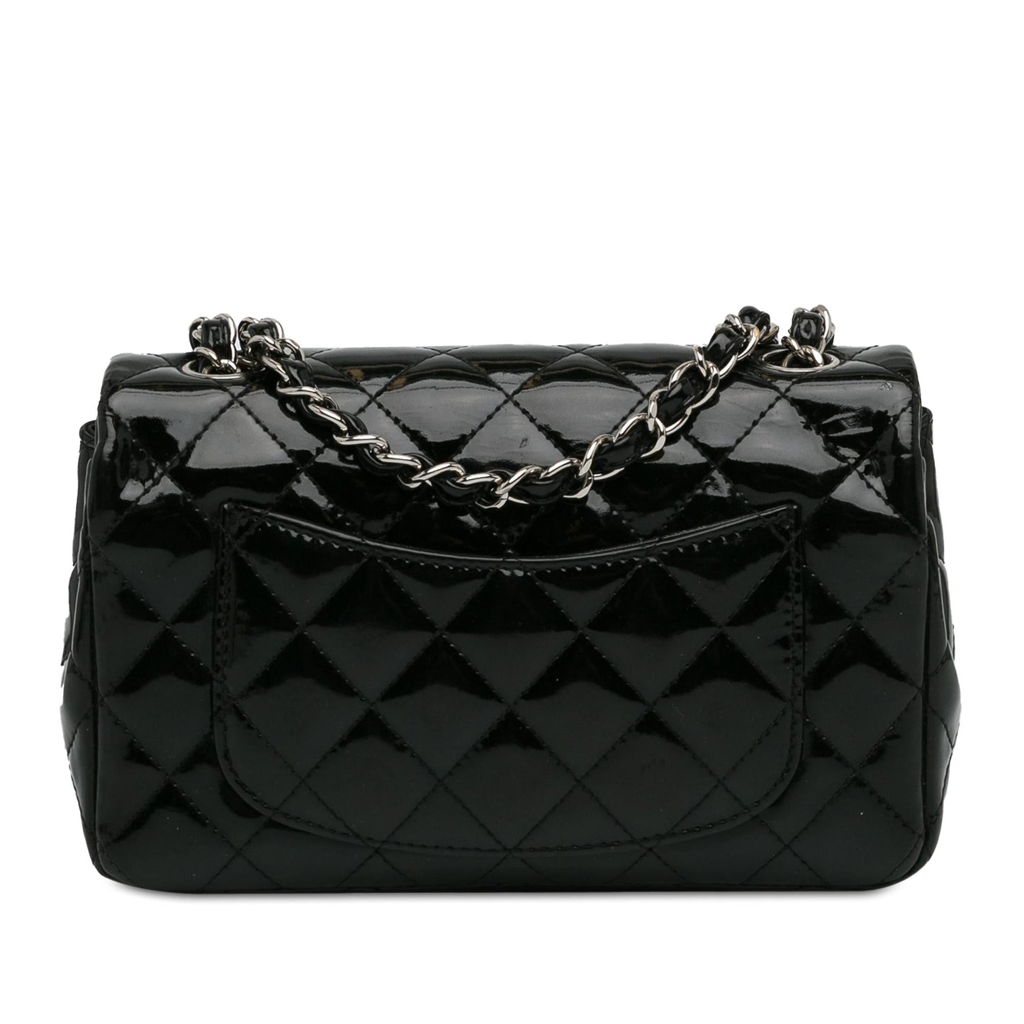 Chanel Rectangular Classic Patent Single Flap SHG-fnfHQ4 Mini Bag