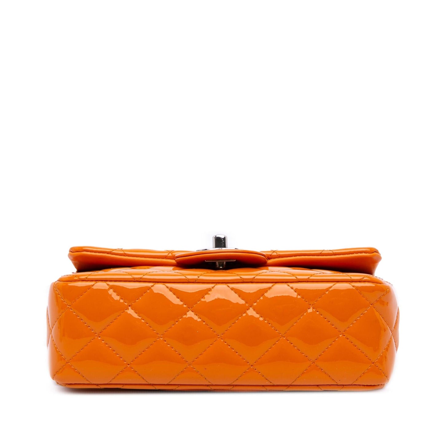Chanel Rectangular Classic Patent Single Flap Mini Bag Flap 7