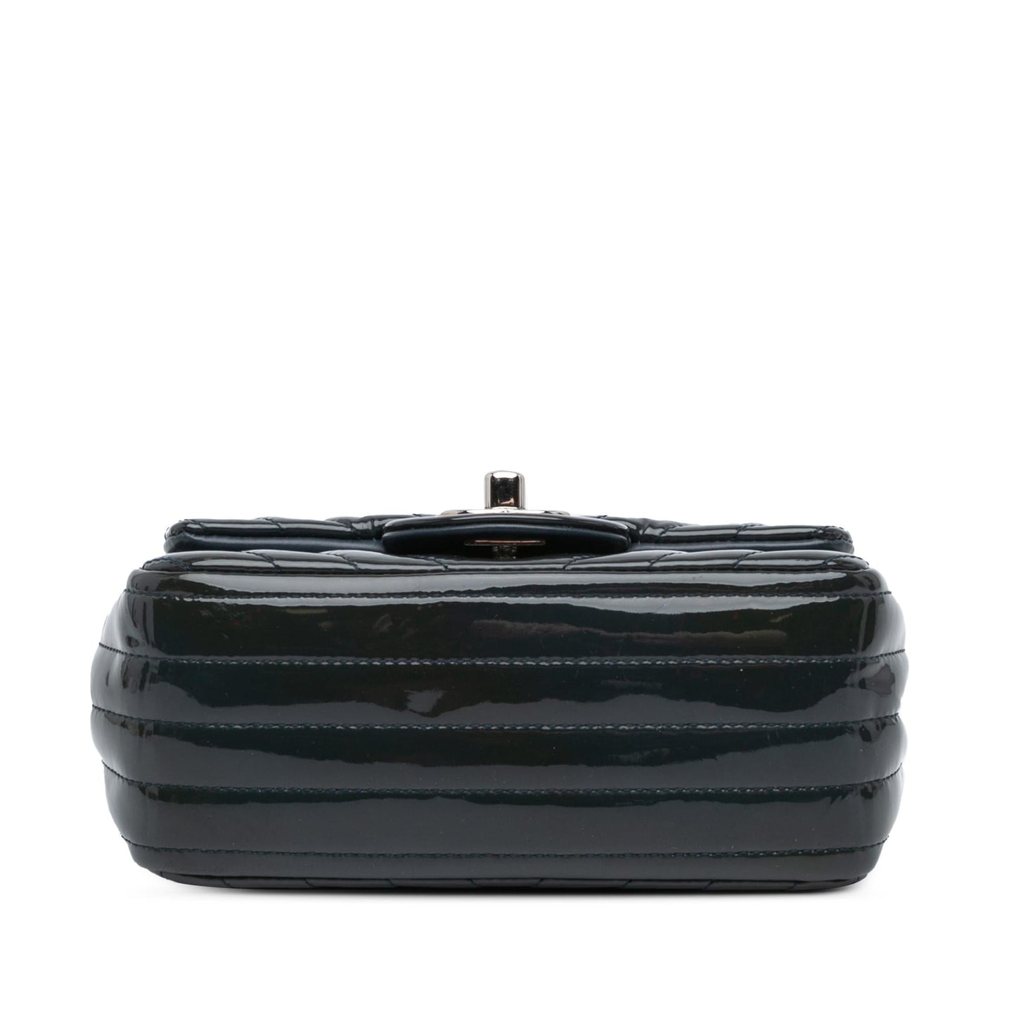 Chanel Square Classic Chevron Patent Flap Mini Bag Patent Flap