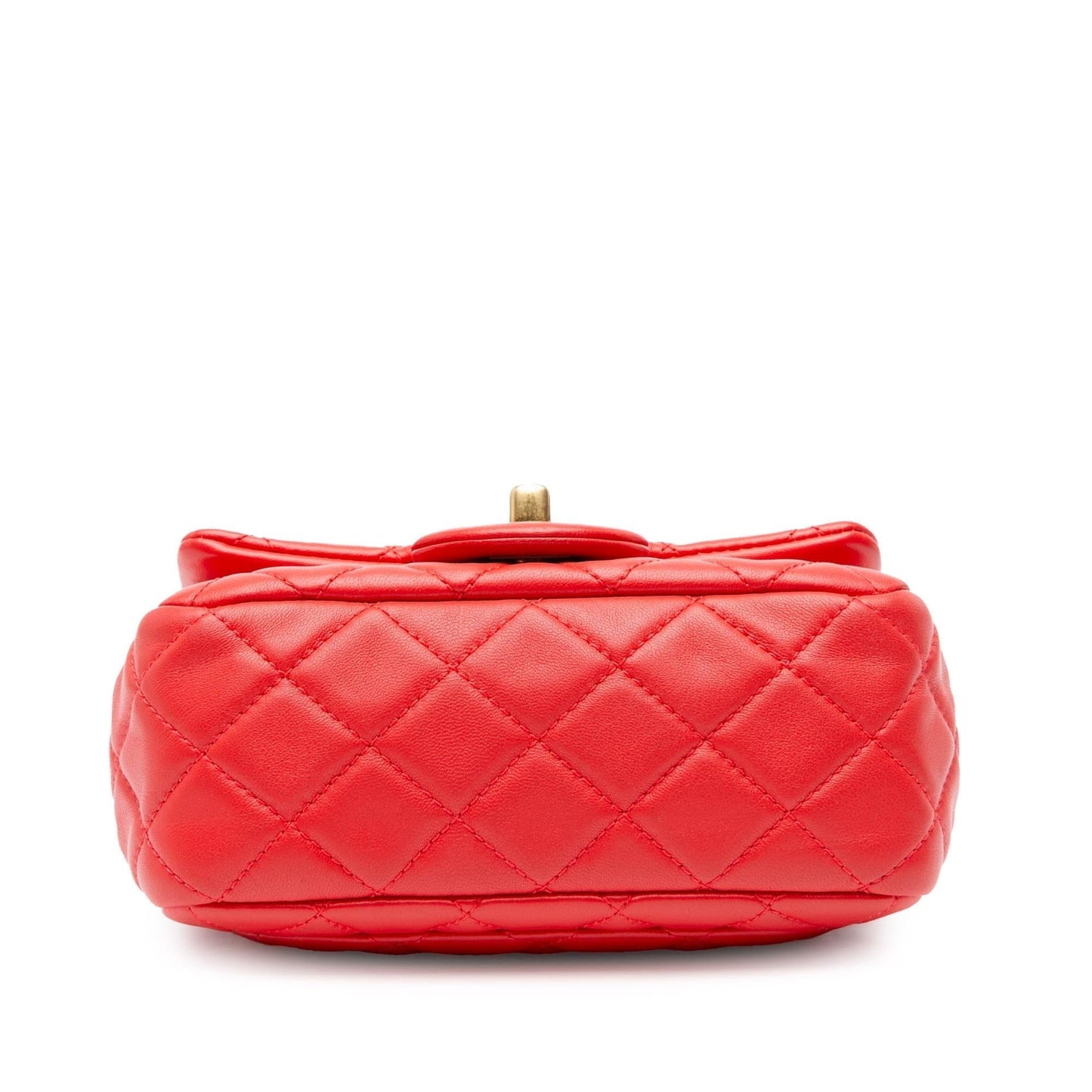 Chanel Square Classic Lambskin Pearl Crush Flap Mini Bag Shg Lxg6Zt