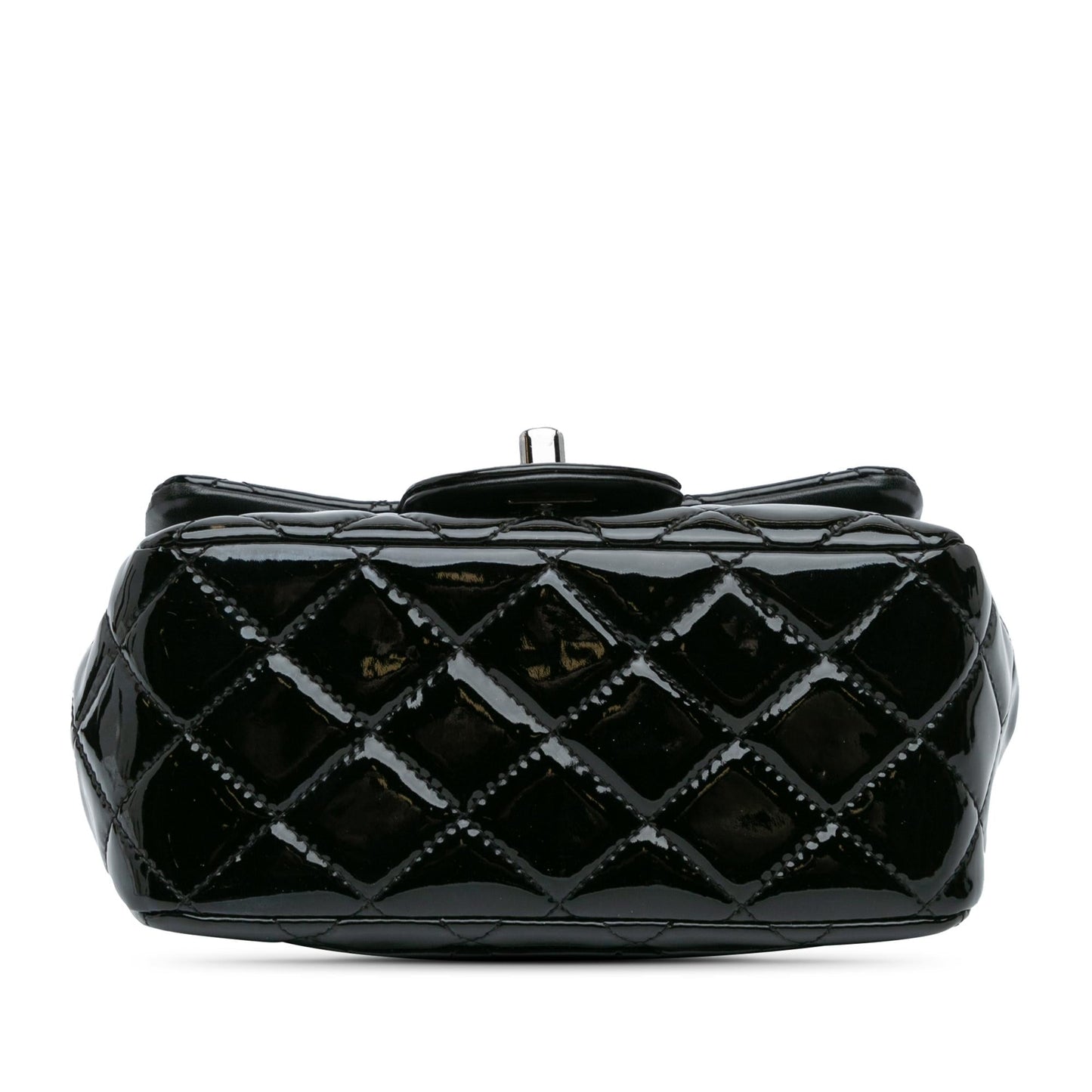 Chanel Square Classic Patent Single Flap Mini Bag Flap 8