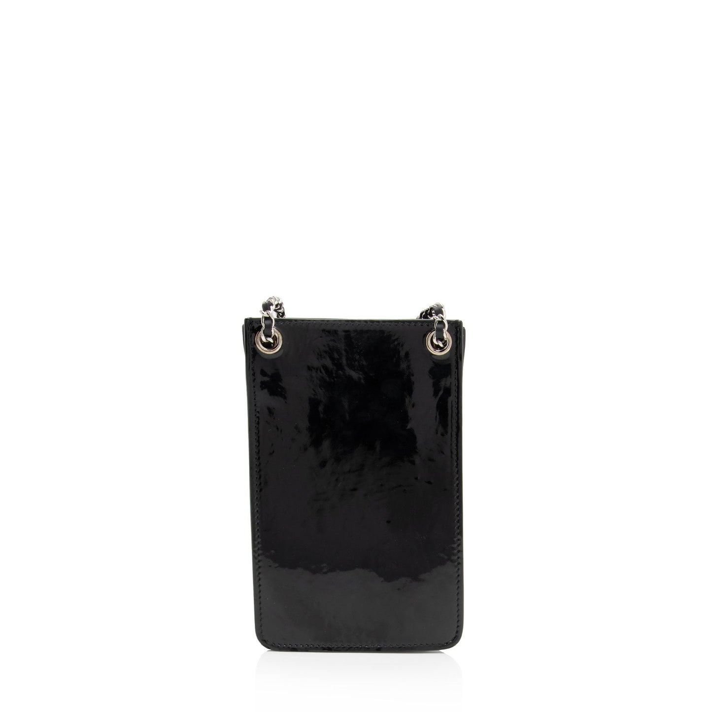 Chanel Patent CC Phone Holder SHF-VnP7Do Leather Crossbody Bag