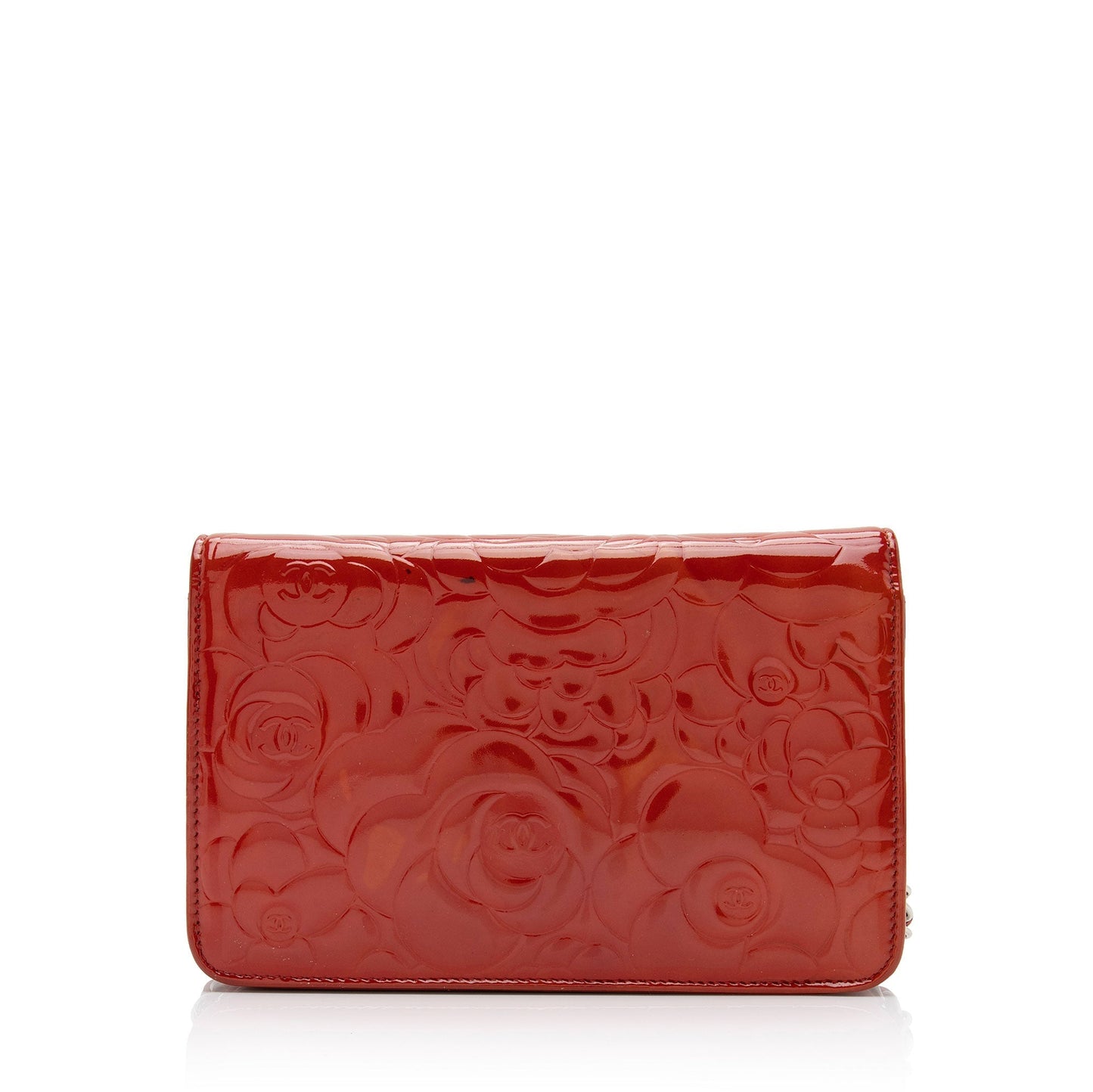 Chanel Patent Camellia on SHF-nIpb70 Leather Wallet Case