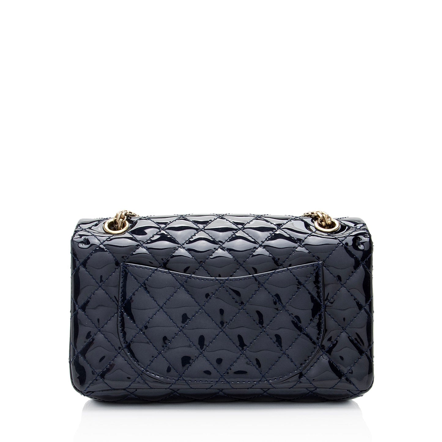Chanel Patent Reissue Accordion Flap Leather Shoulder Bag