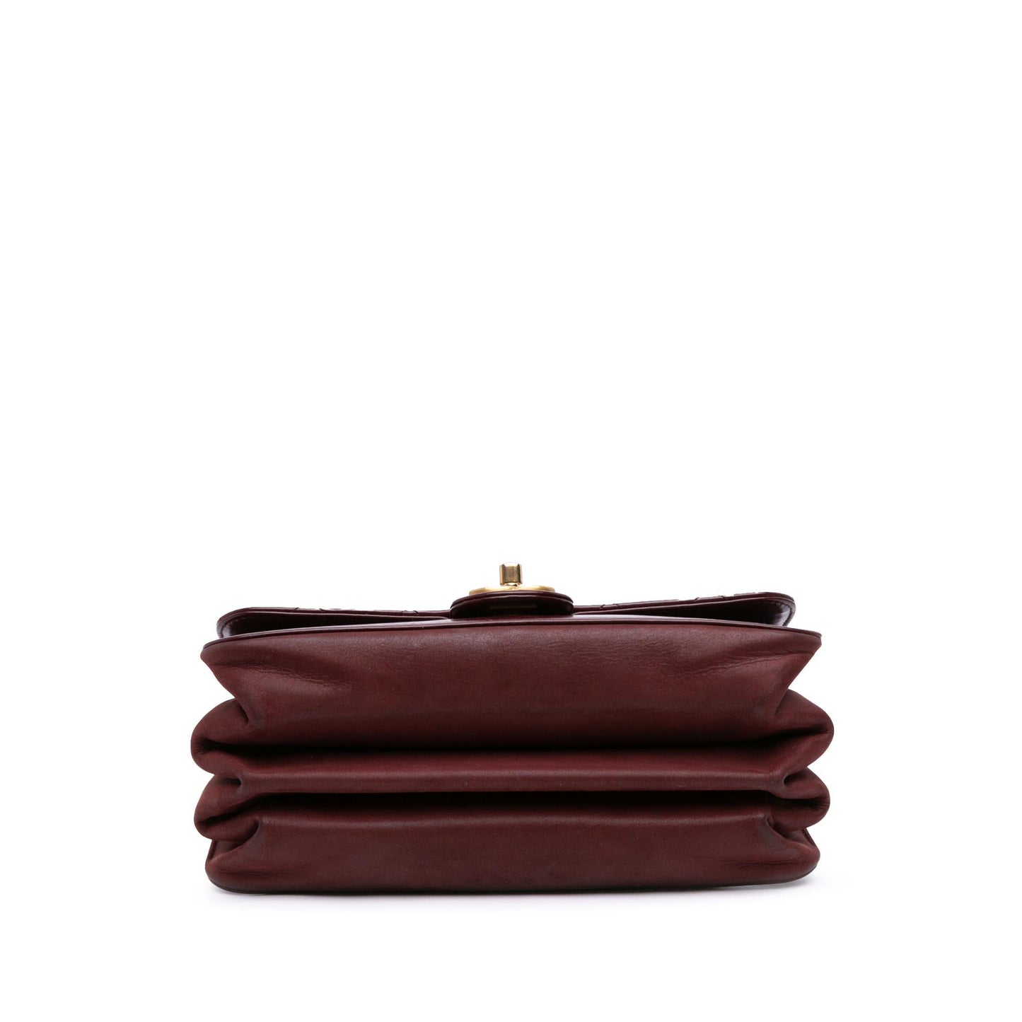 Chanel Aged Calfskin Straight Lined Flap Small Handbag