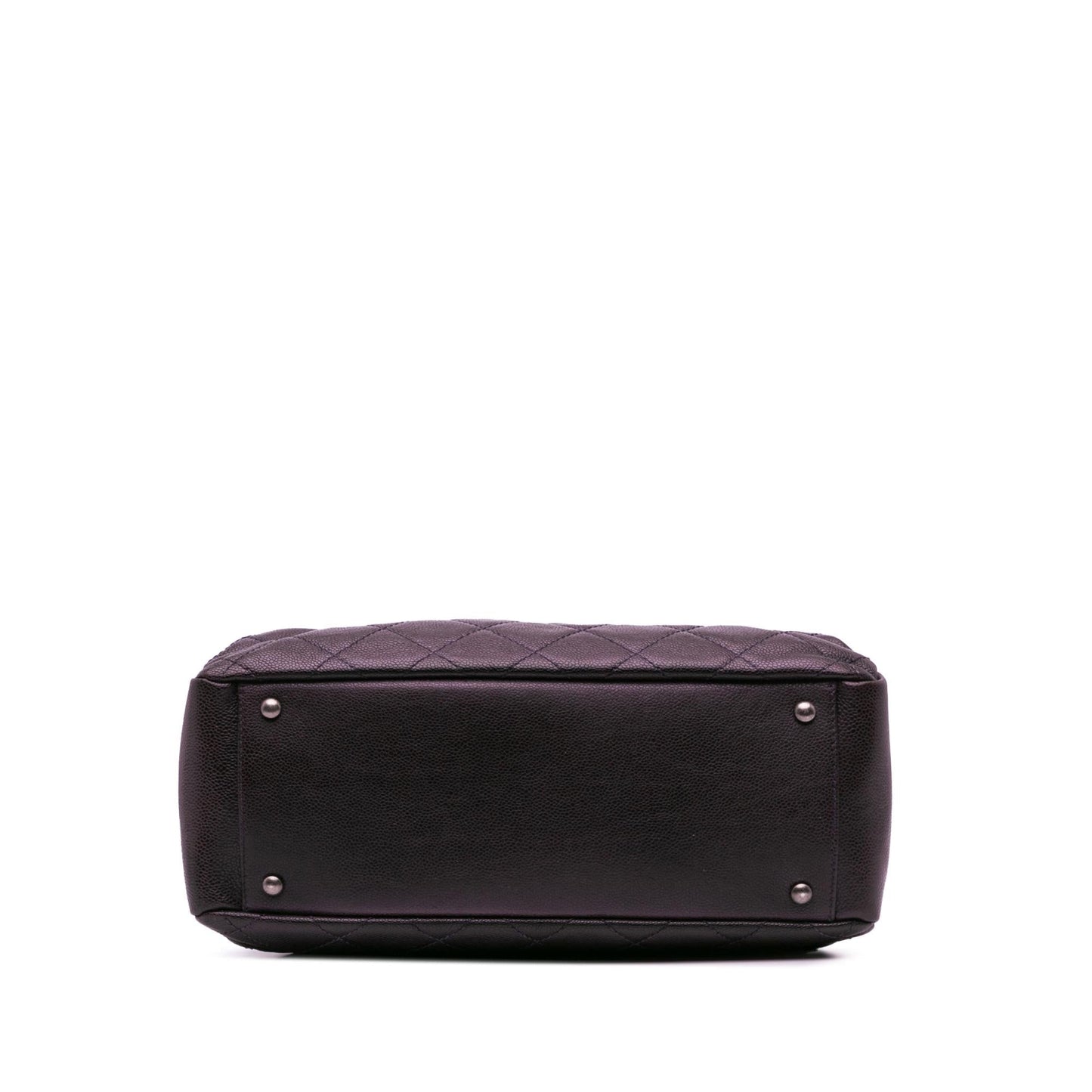 Chanel Quilted Iridescent Caviar Chic Shopping Small Tote Bag