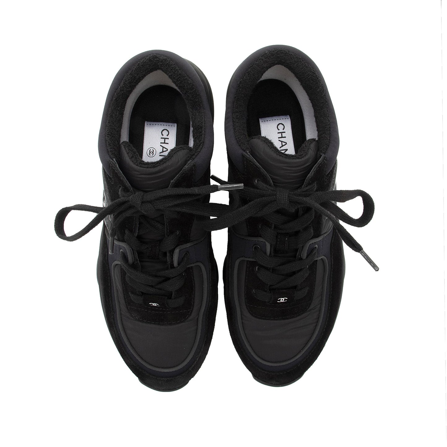 Suede Calfskin CC Sneakers - Size 7.5 / 37.5 () Signature