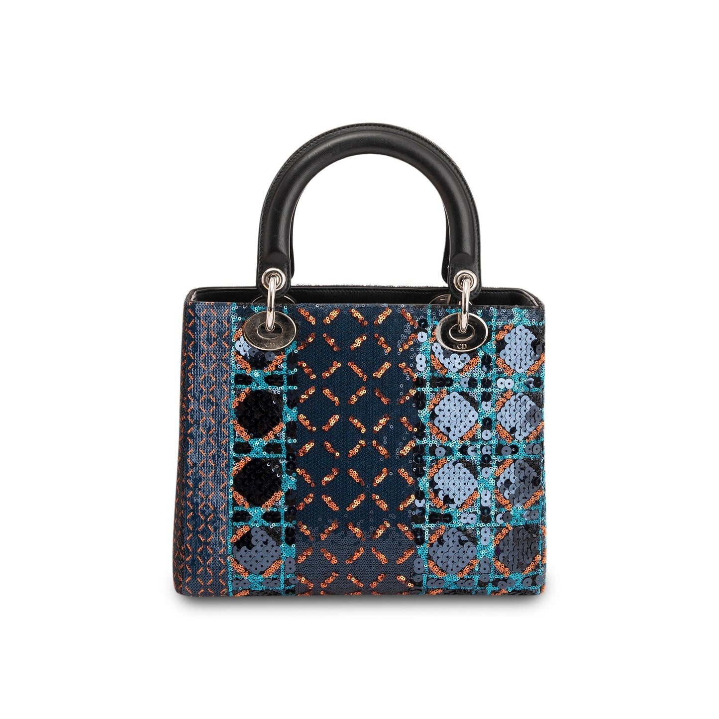 Dior Christian Sequin Lady Bag Medium Travel Bag