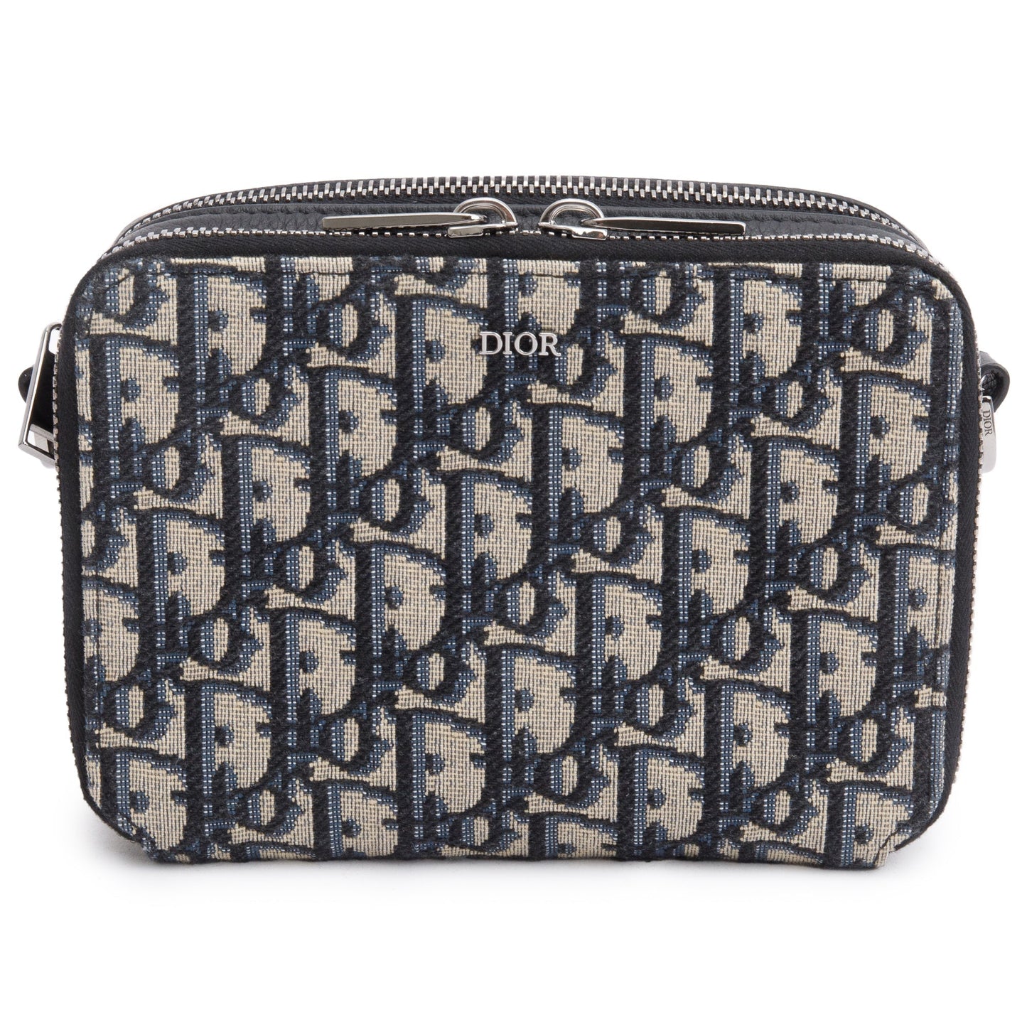 Dior Christion Oblique Jacquard Zipped Pouch Handbag Travel Bag