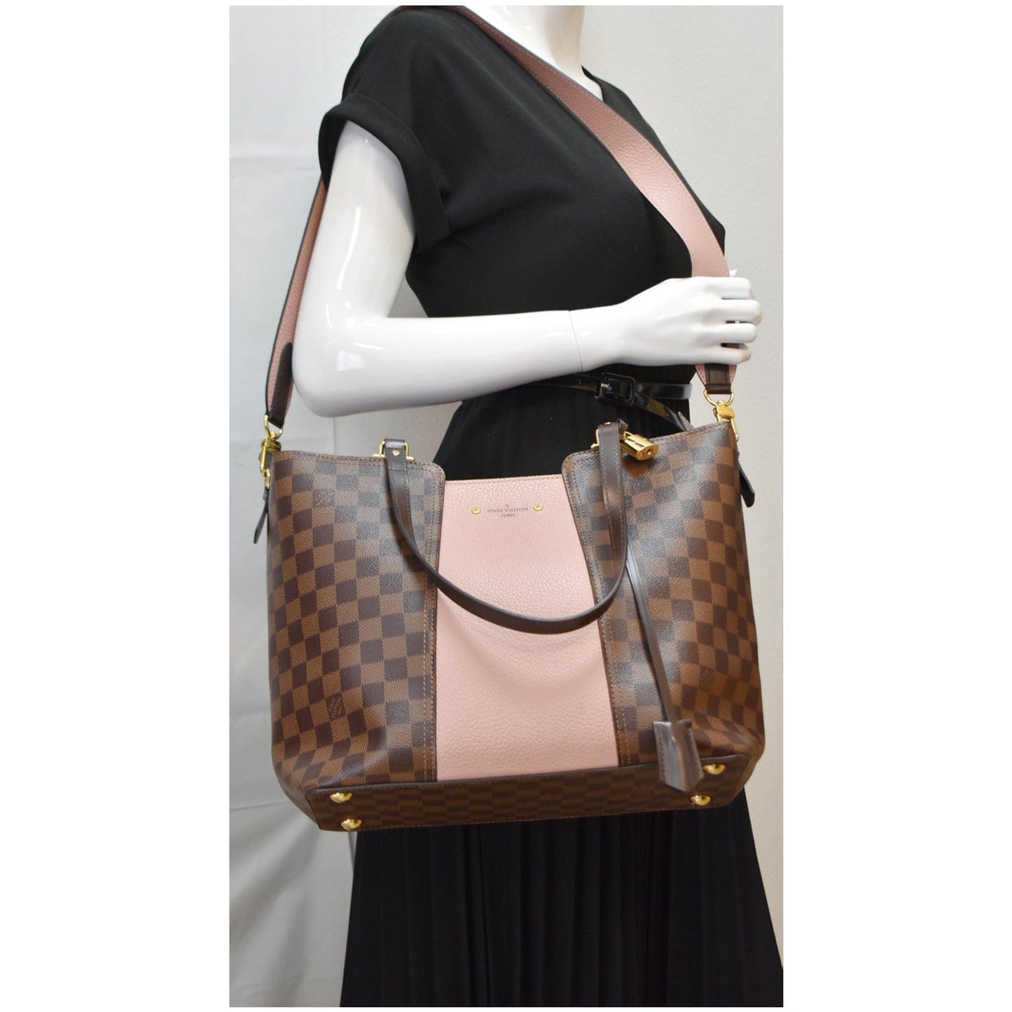 Louis Jersey Damier Ebene Shoulder Bag Magnolia