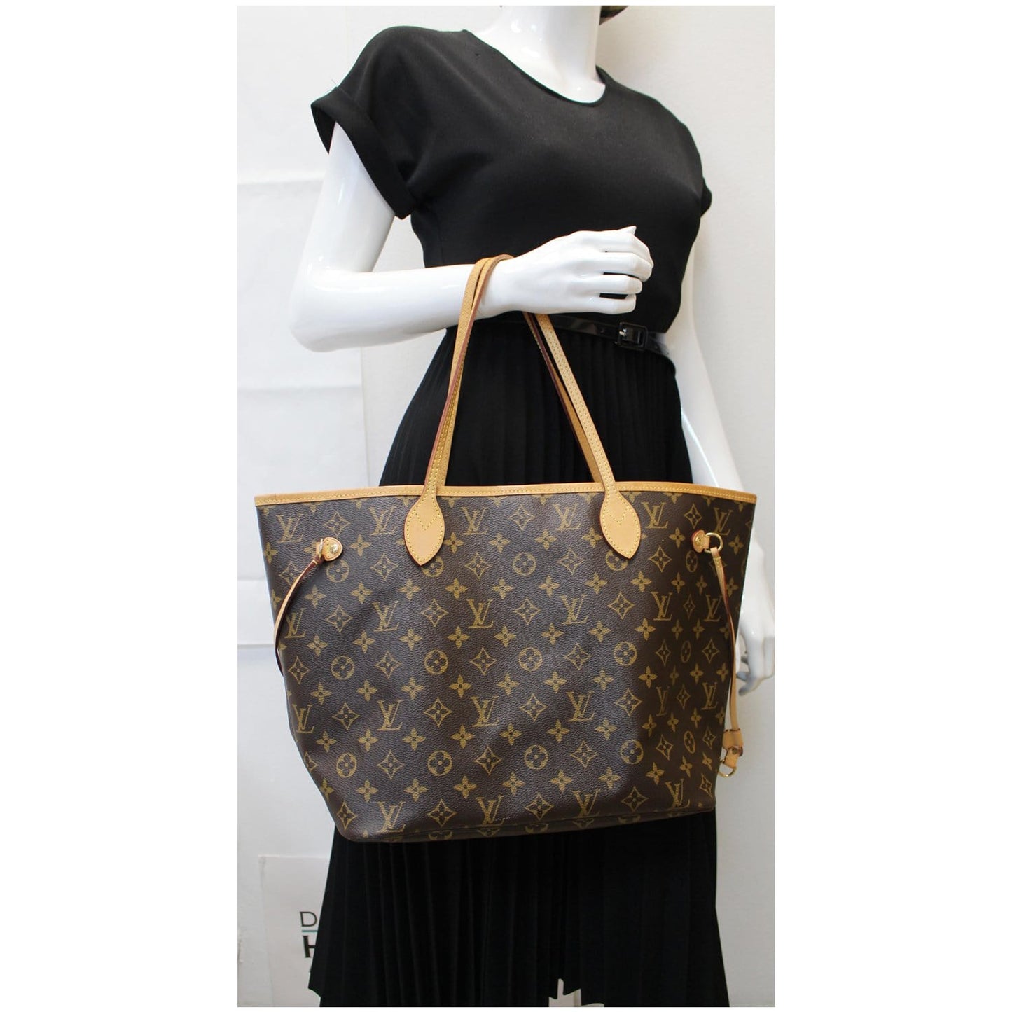 Louis Neverfull Mm Tote Bag Canvas Monogram