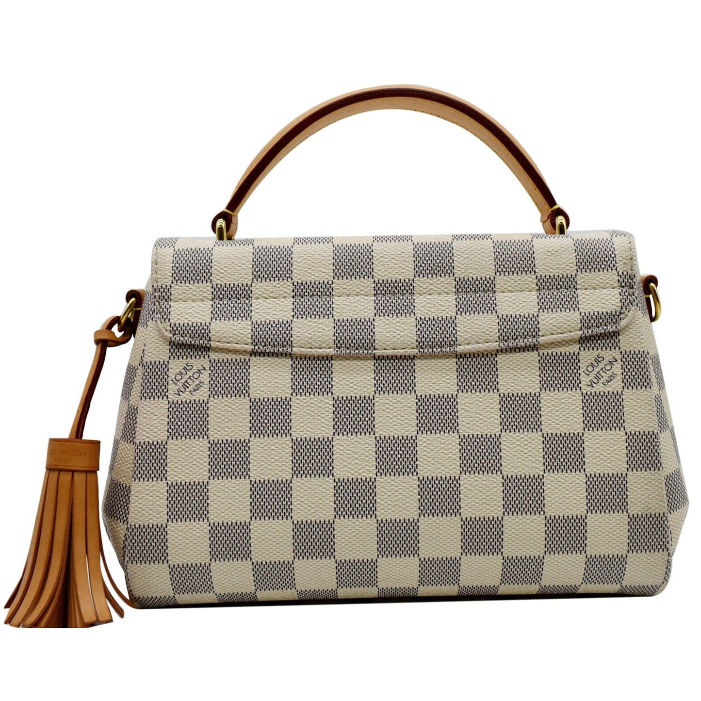 Louis Croisette Damier Azur Shoulder Crossbody Bag White