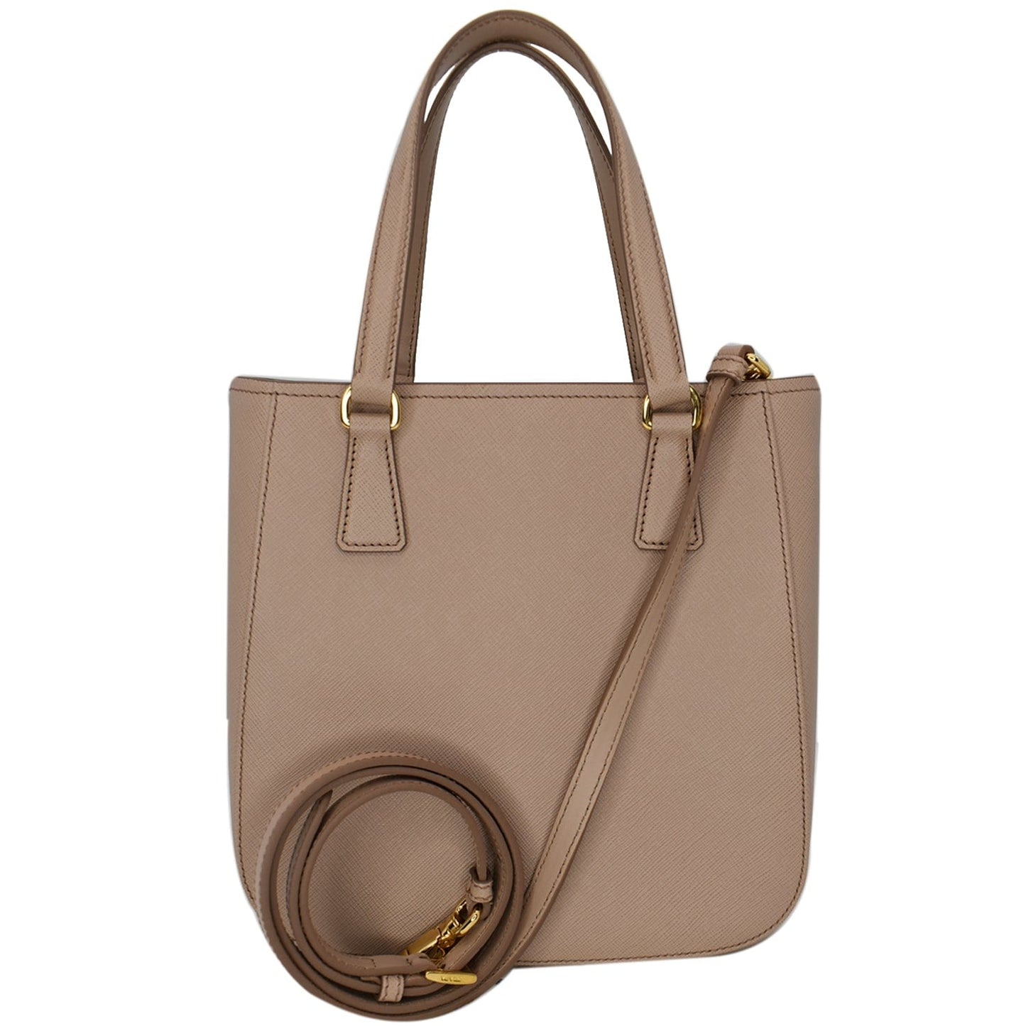 Prada Lux Metropolis Saffiano Tote Bag Cipria Hot Leather