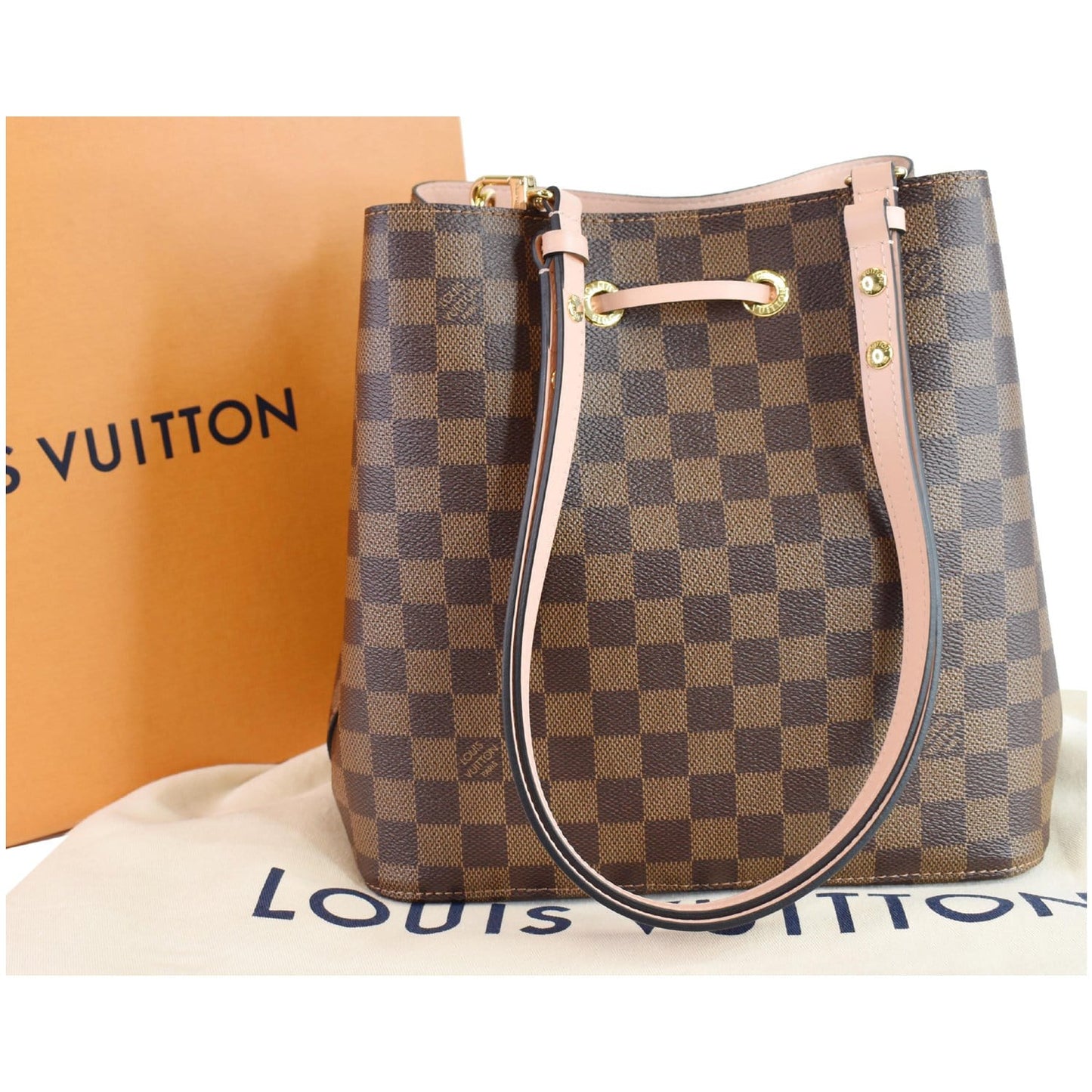 Louis Neonoe Mm Damier Ebene Crossbody Bag