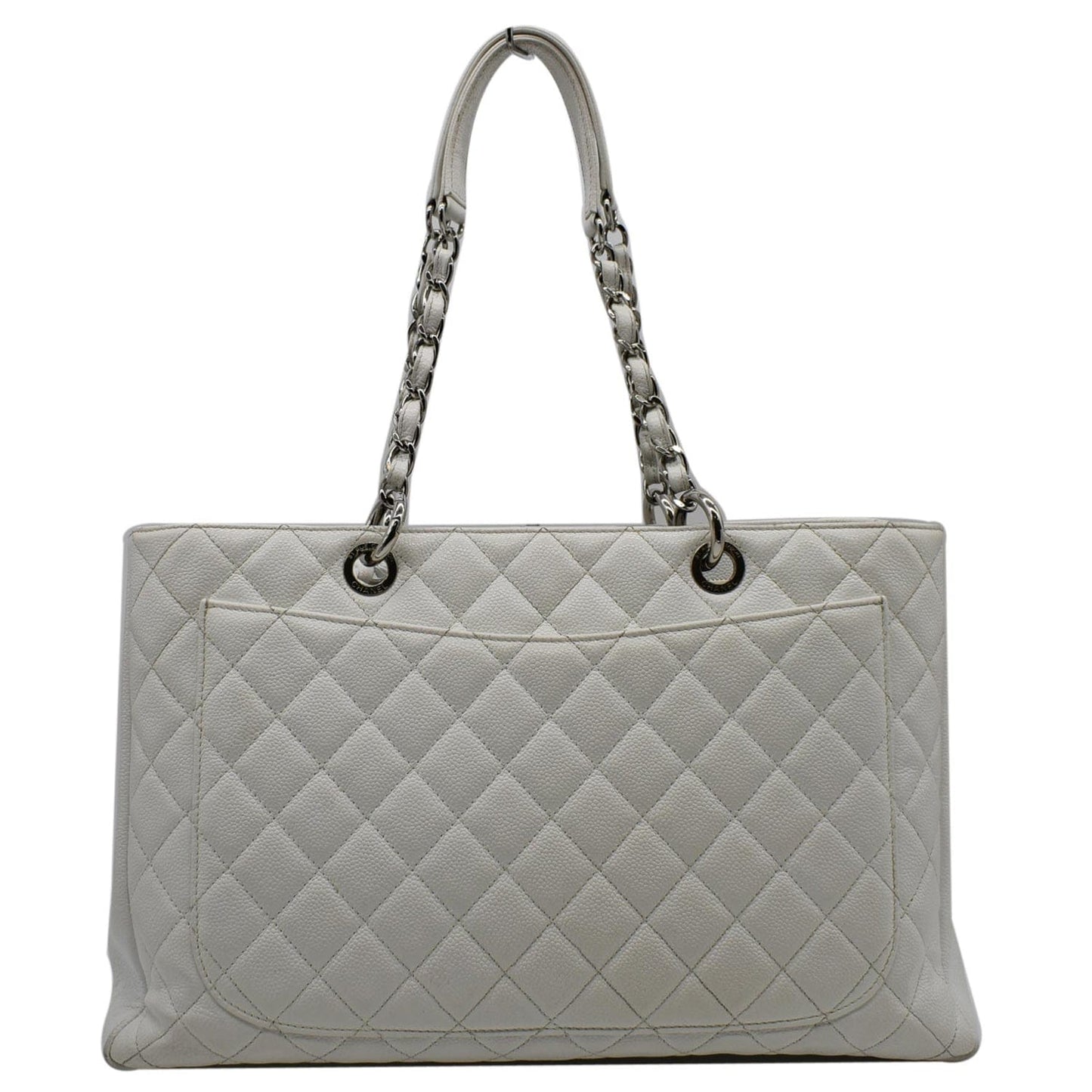Chanel Xl Grand Caviar Shopping Tote Bag Leather Quilted