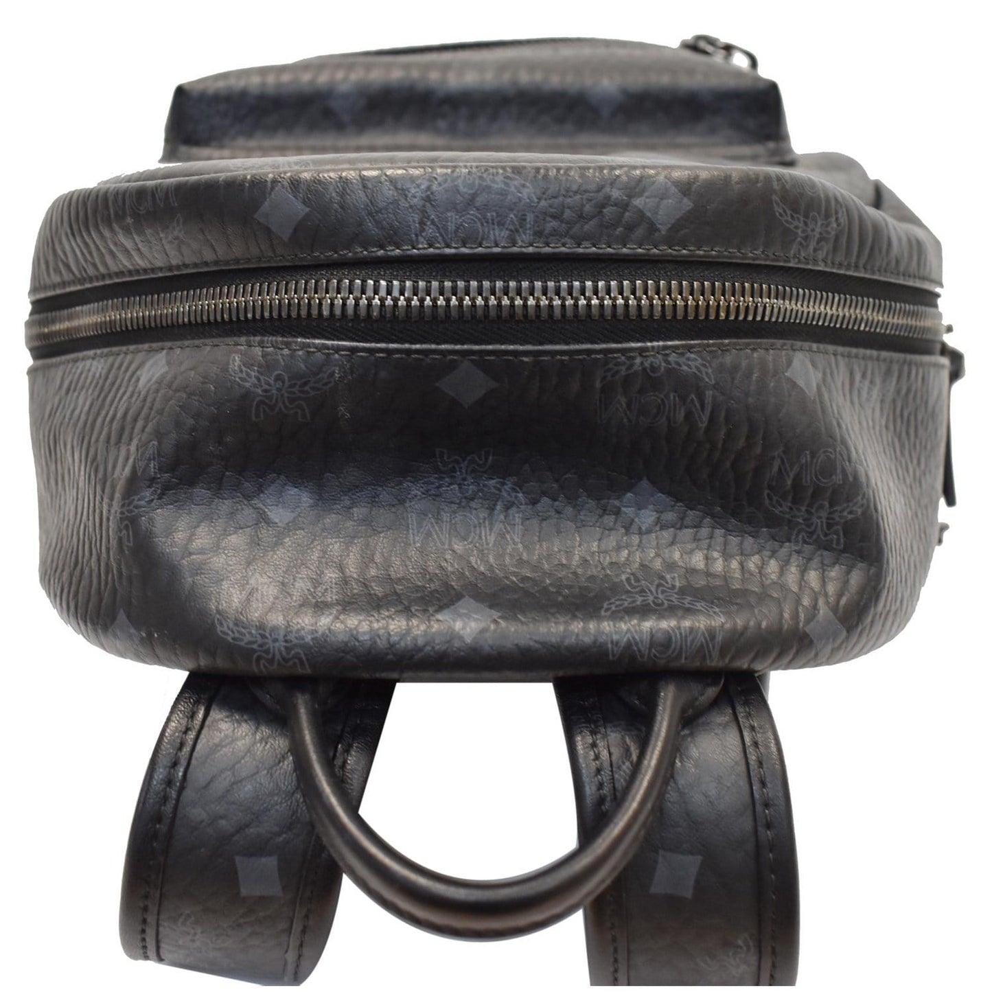 MCM Stark Classic Visetos Backpack Bag Canvas Black