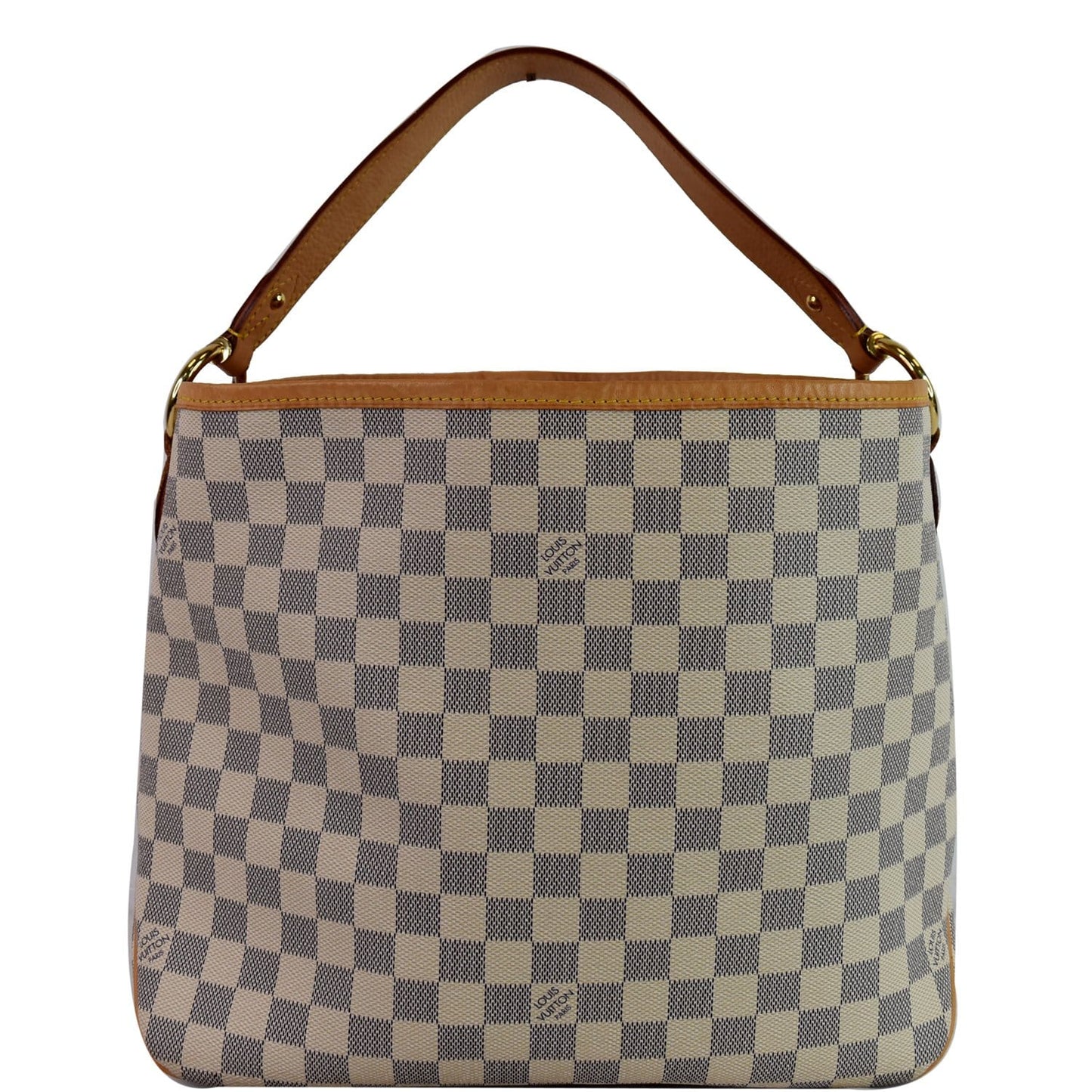 Louis Delightful Pm Damier Azur Shoulder Hobo White Shoulder Bag