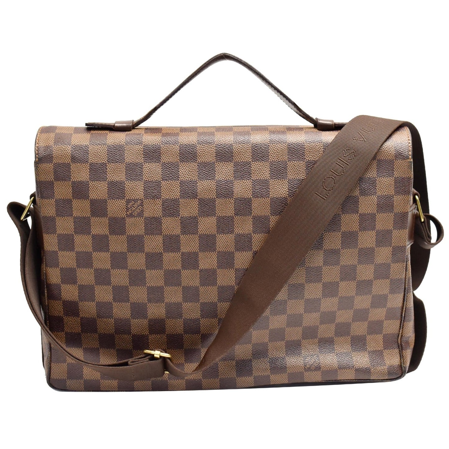 Louis Broadway Damier Ebene Messenger Bag Brown Travel Bag