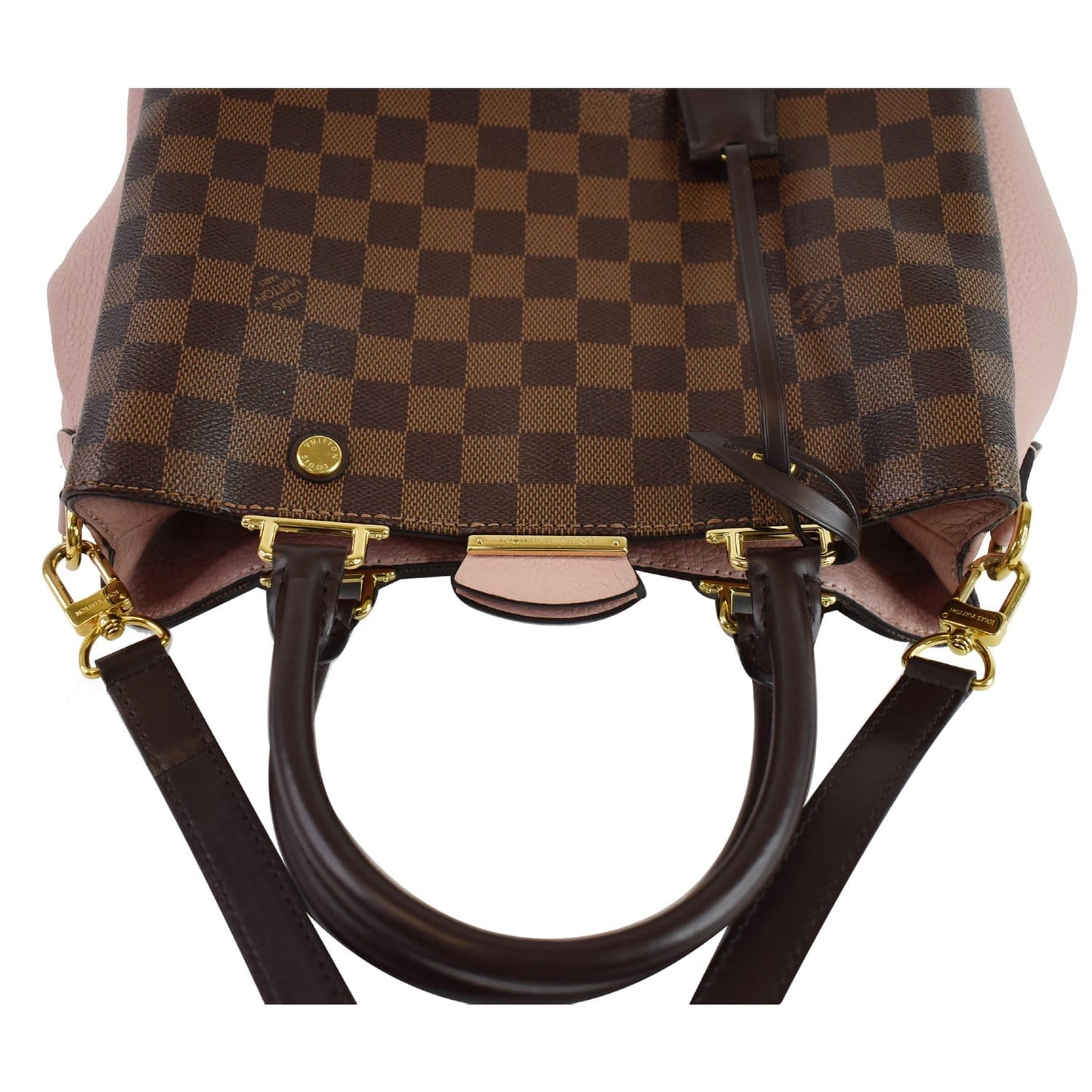 Louis Brittany Damier Ebene Shoulder Bag Brown Brown 4