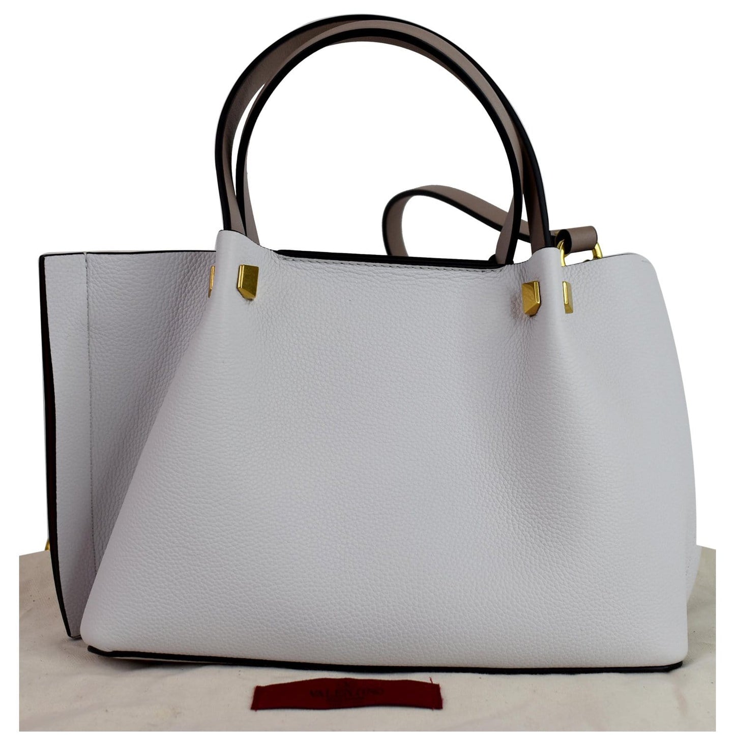 Valentino Vlogo Escape Shoulder Bag Leather White
