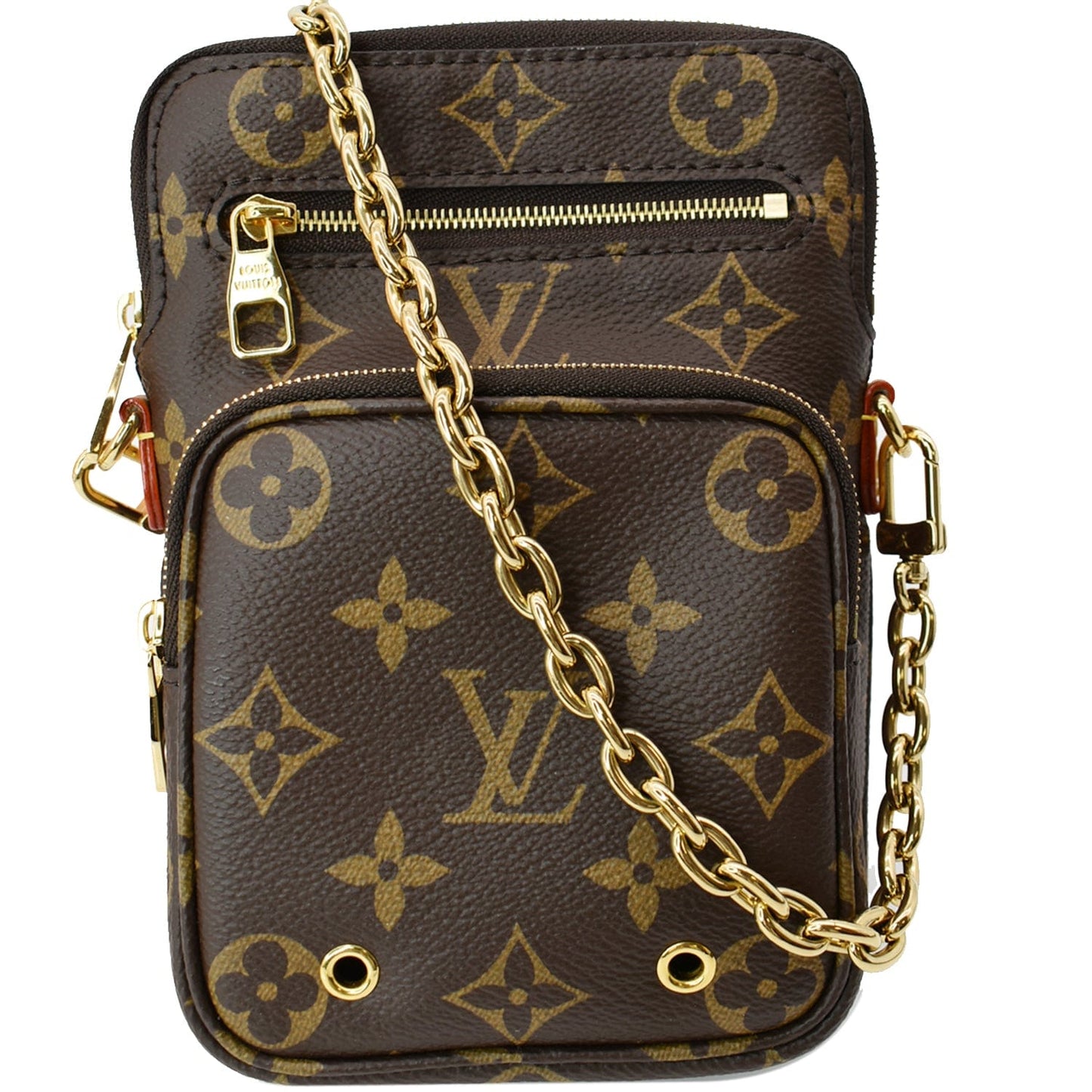 Louis Utility Phone Sleeve Crossbody Bag Canvas Monogram