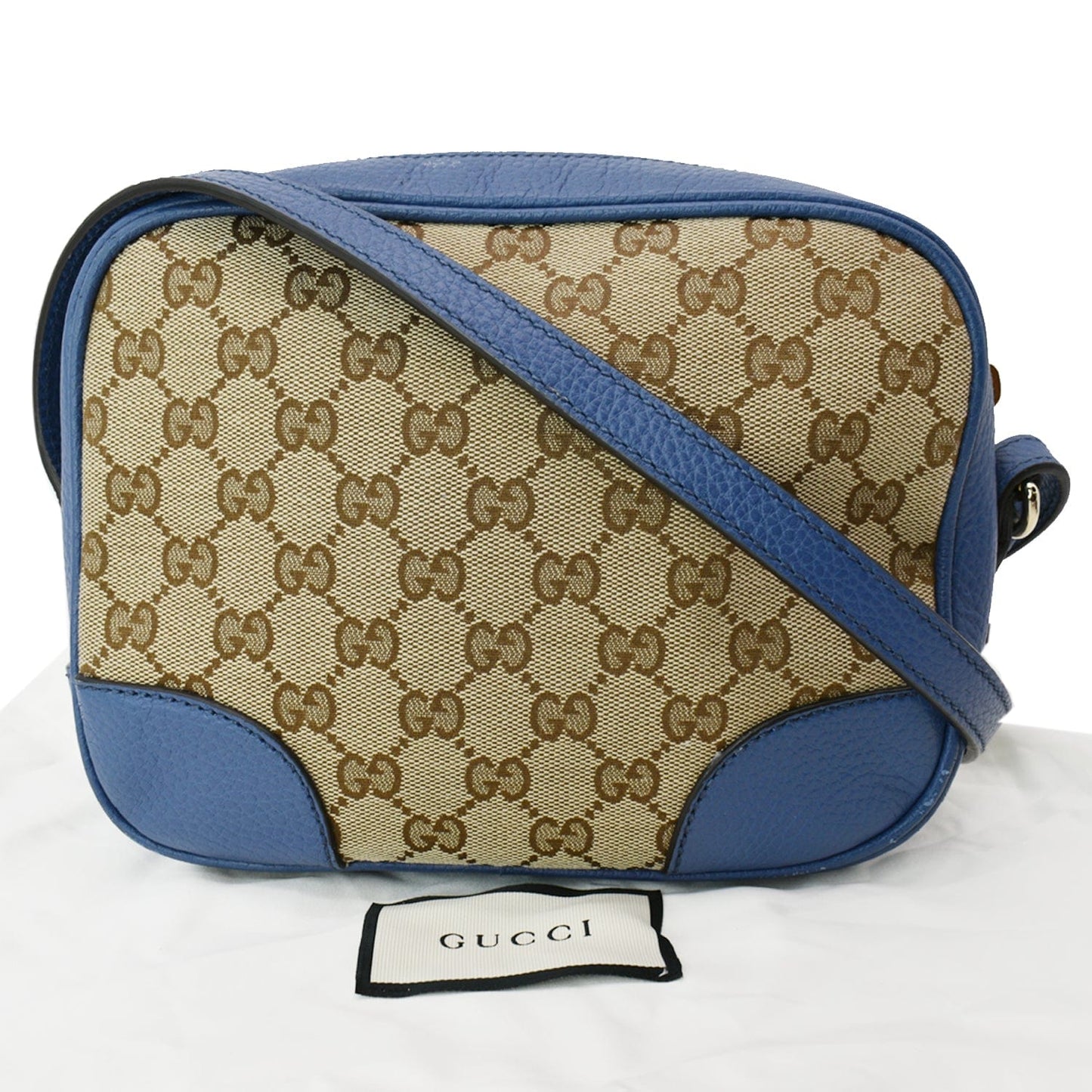 Gucci Bree Crossbody Bag Leather Canvas