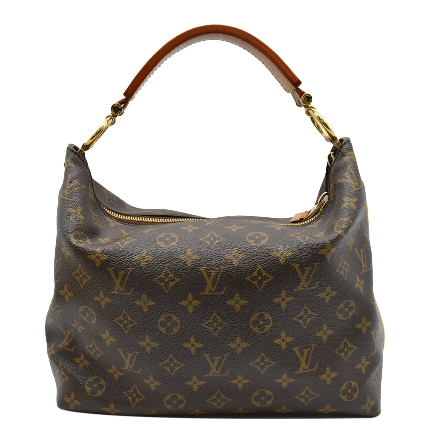 Louis Sully Pm Shoulder Bag Canvas Monogram Brown 4