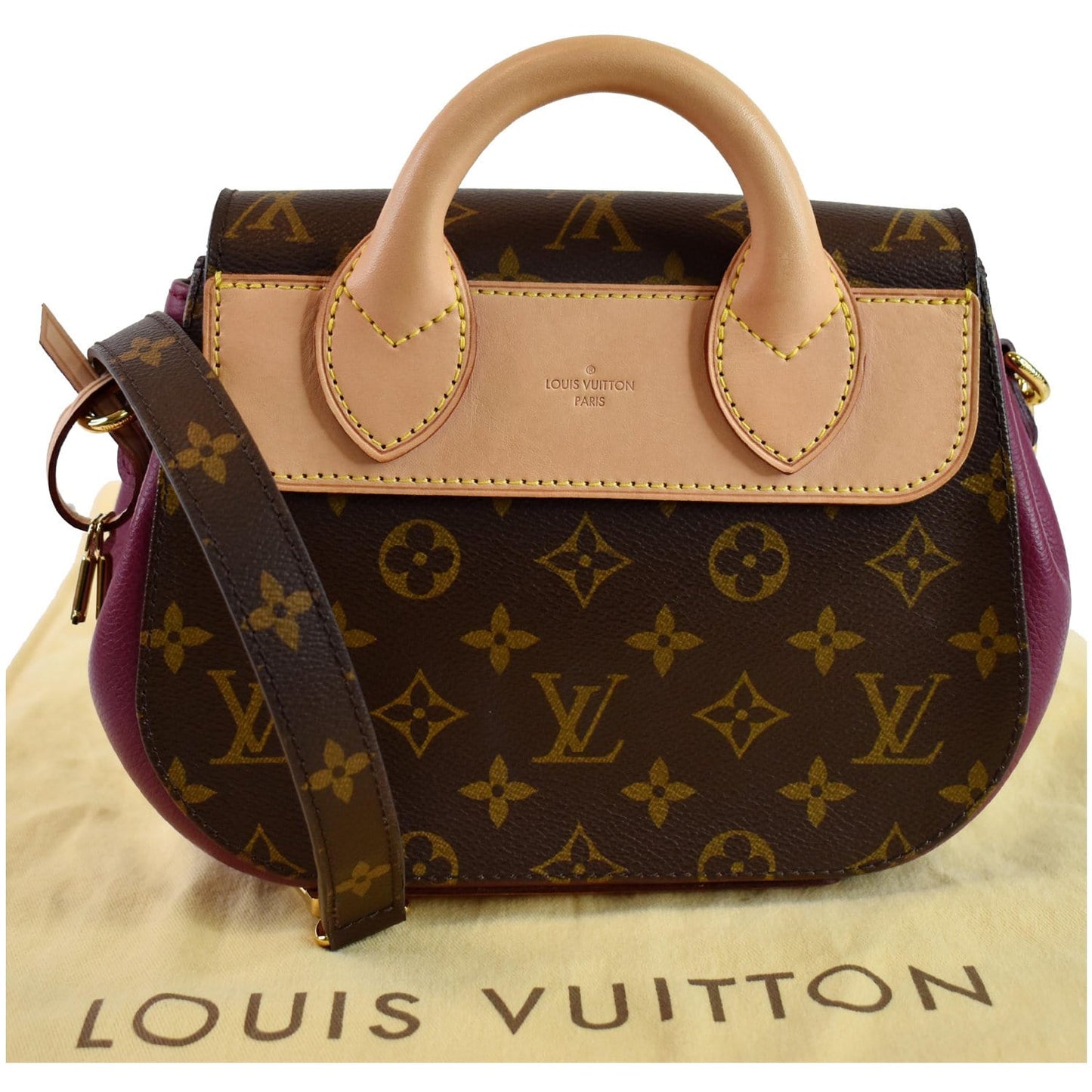 Louis Eden Pm Shoulder Bag Canvas Monogram Bag Brown