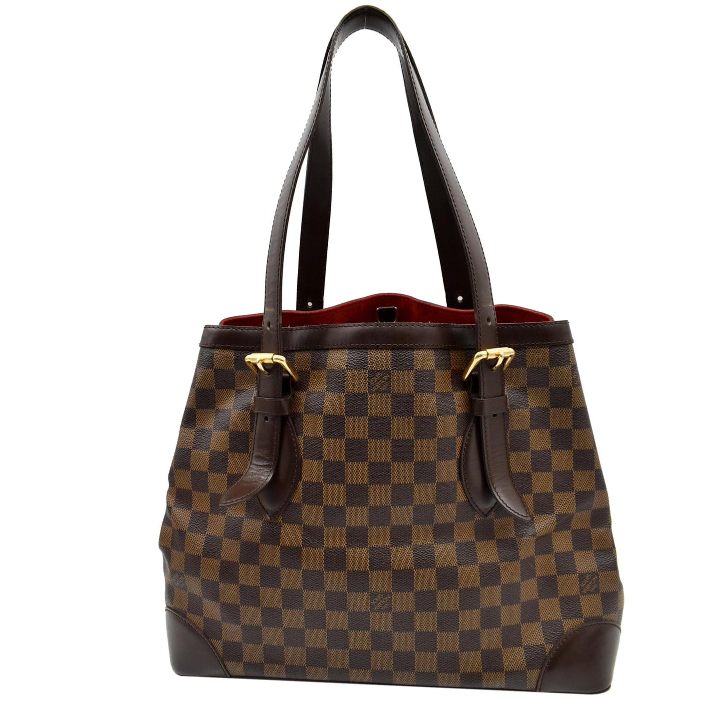 Louis Hampstead Mm Damier Ebene Shoulder Bag Brown