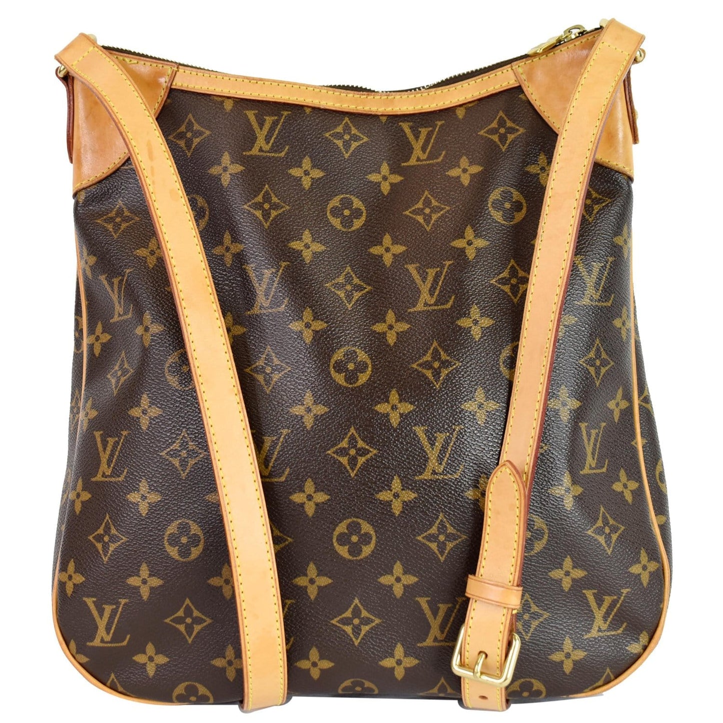 Louis Odeon Mm Shoulder Bag Canvas Monogram Brown 5