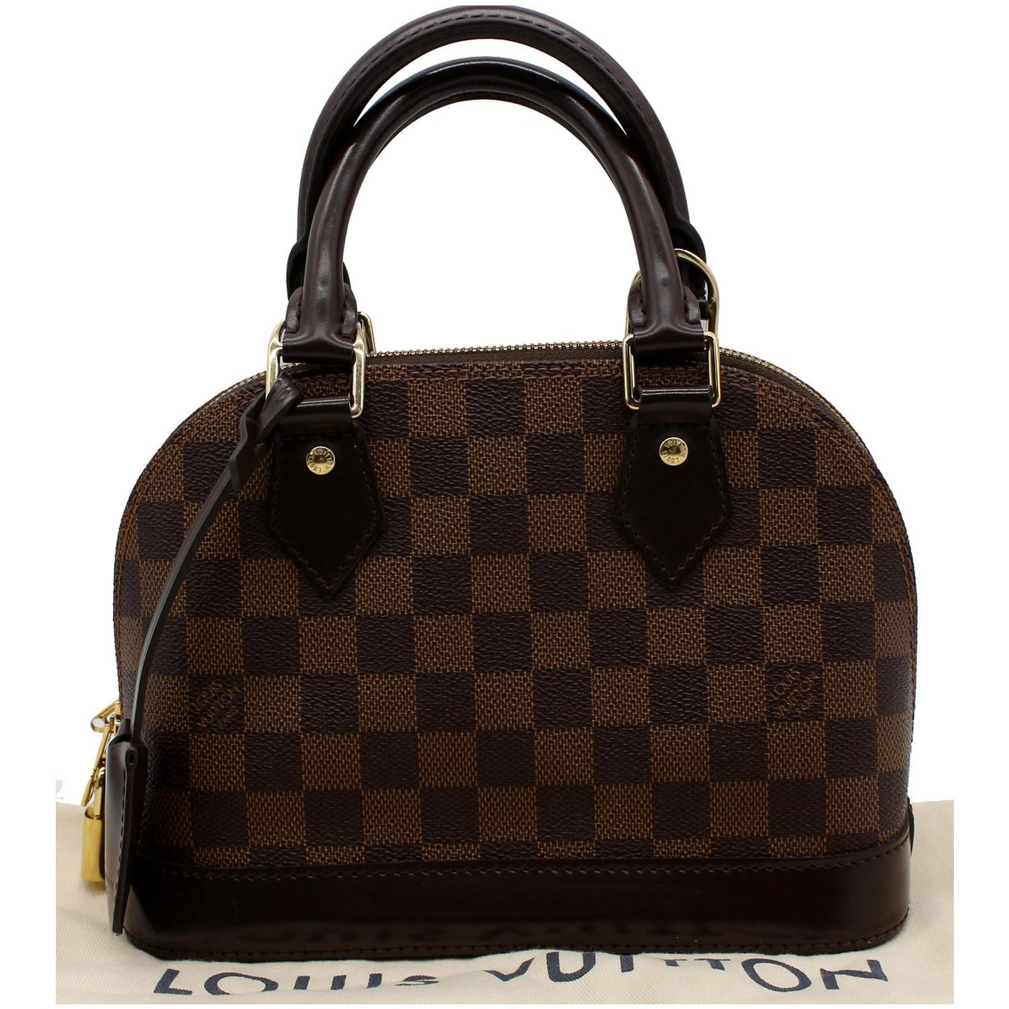 Louis Alma Bb Damier Ebene Satchel Crossbody Brown Crossbody Bag