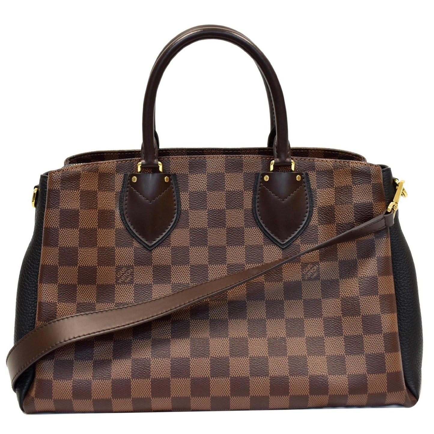 Louis Normandy Damier Ebene Shoulder Bag Off Brown