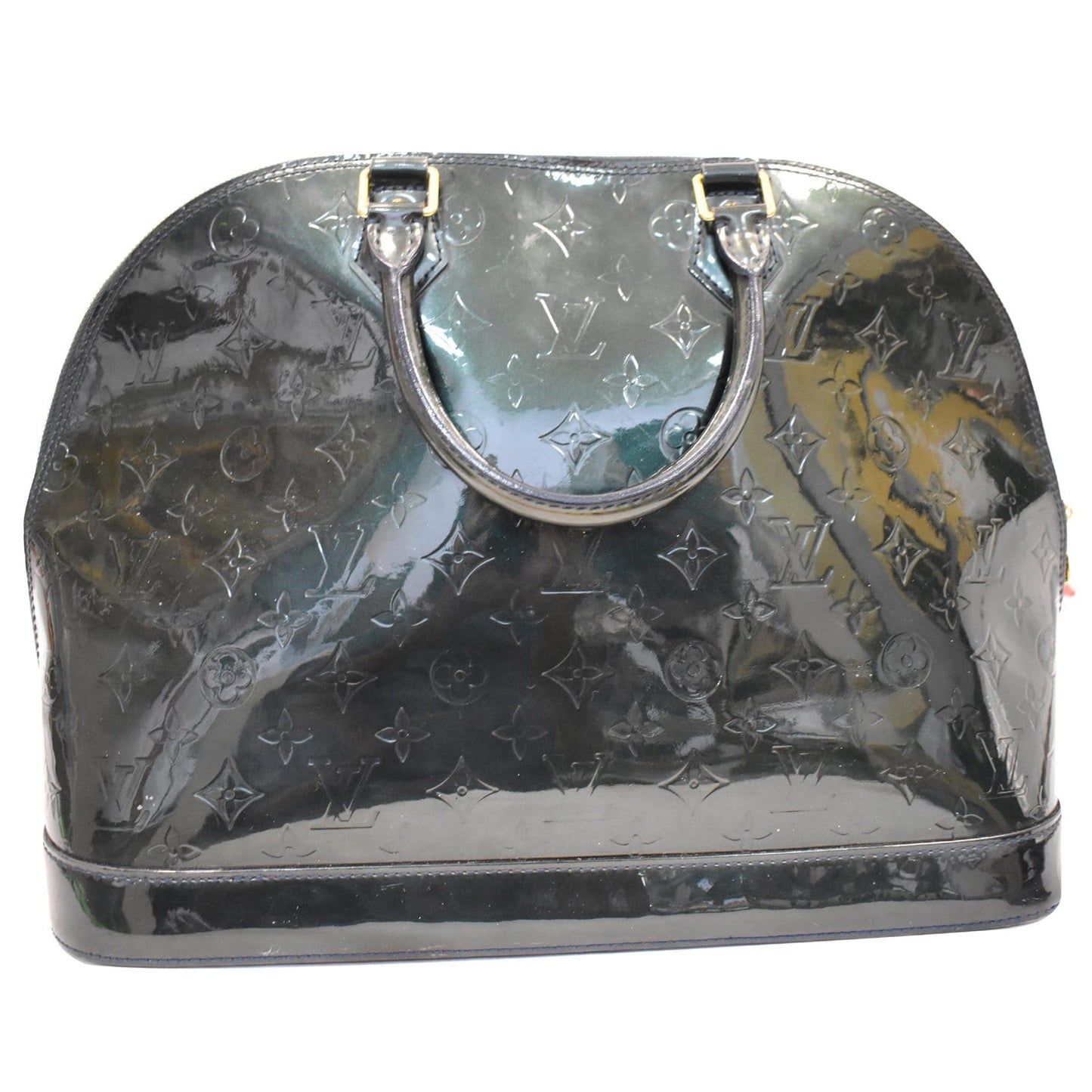 Louis Alma Large Gm Vernis Satchel Bag Leather Monogram Travel Bag