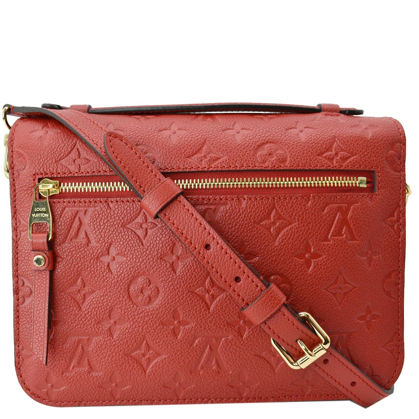 Louis Metis Pochette Empreinte Crossbody Bag Leather Red