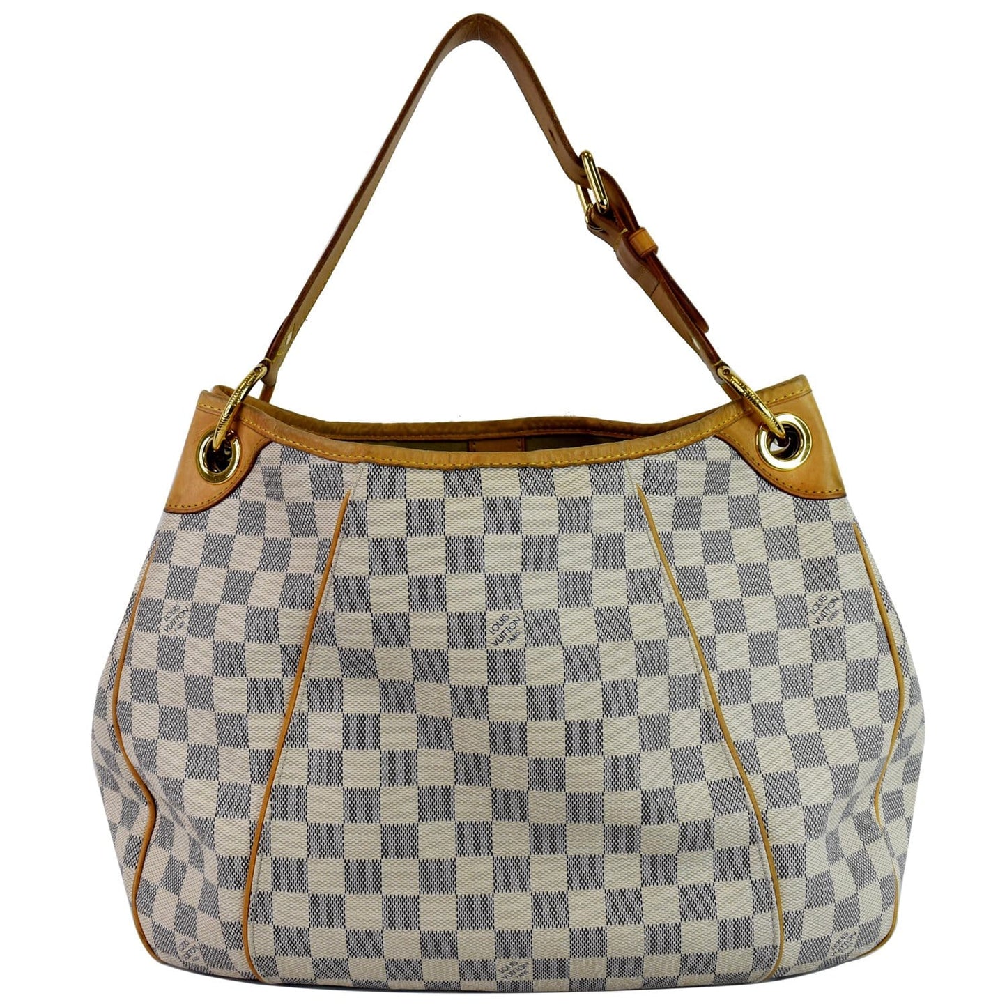 Louis Galliera Pm Damier Azur Shoulder Bag White