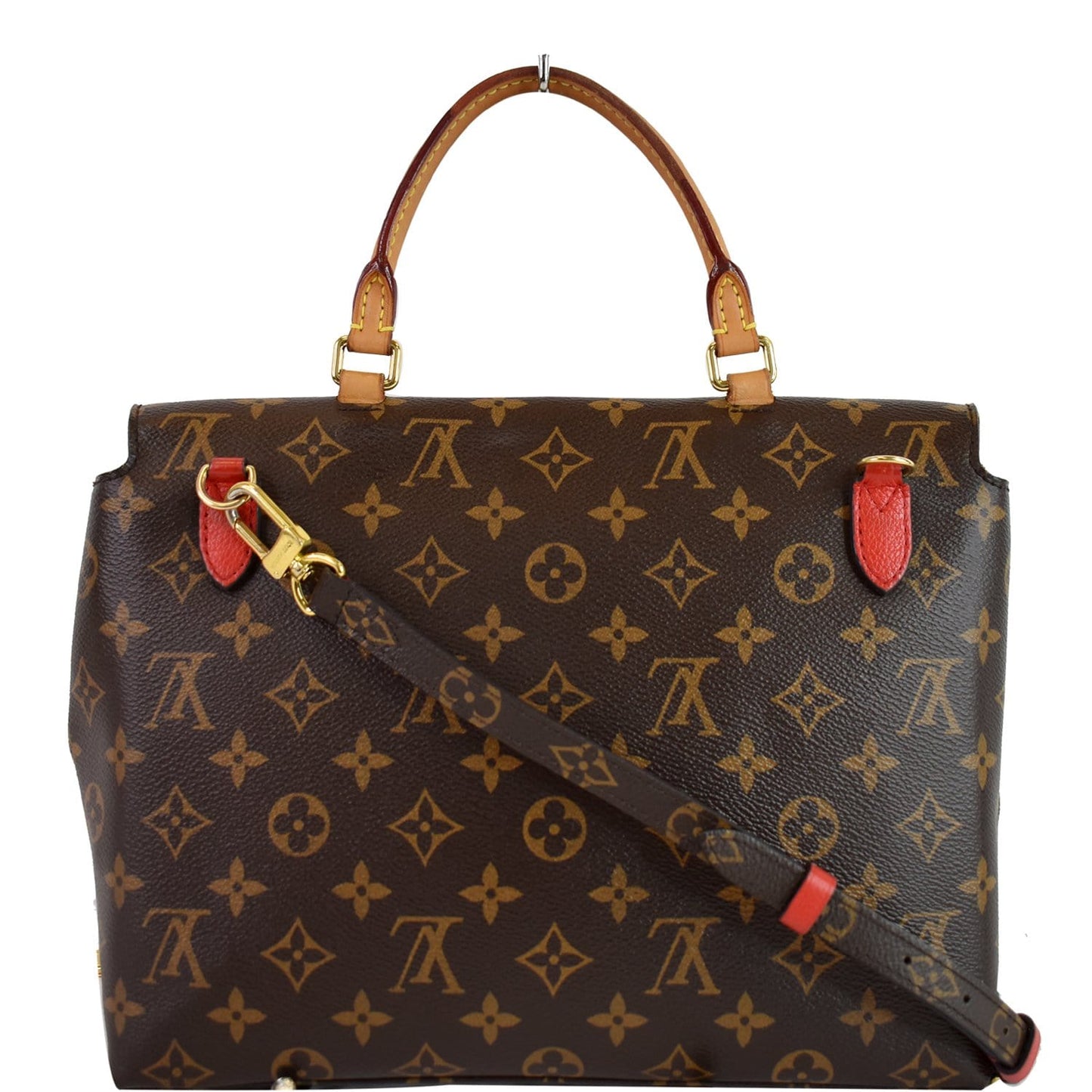 Louis Marignan Messenger Shoulder Bag Coquelicot Last Canvas Monogram