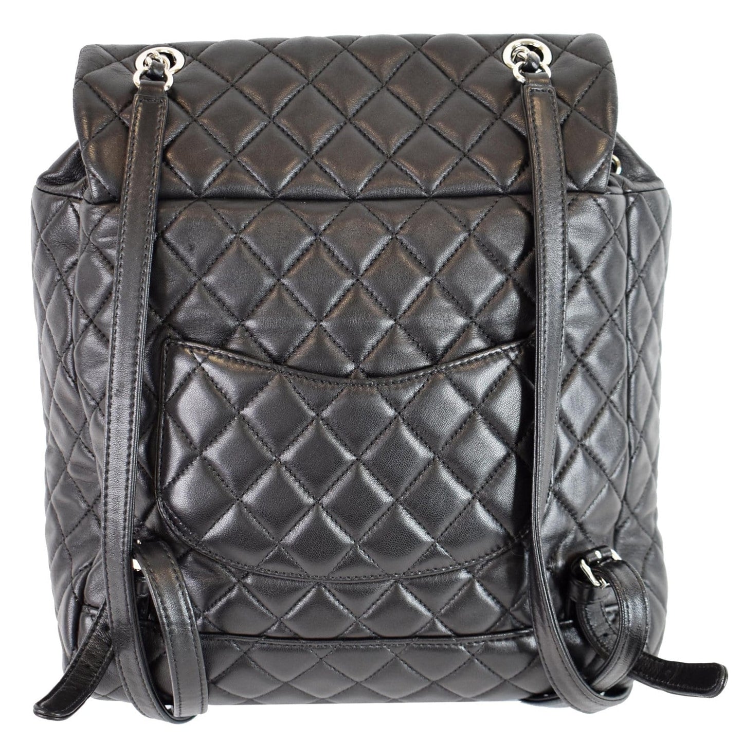 Chanel Urban Spirit Lambskin Backpack Bag Quilted Black