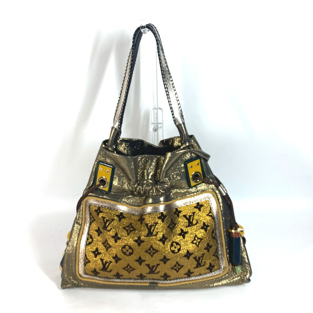 Louis Vuitton M97012 cruise line sunbird Monogram Leather Canvas Gold Shoulder Bag