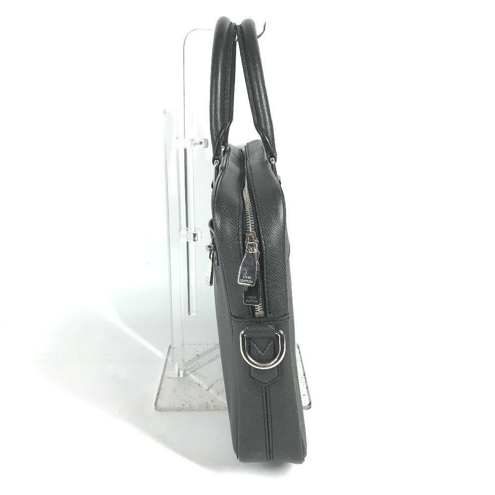 Louis Vuitton Business M30643 Taiga PortoDocument Leather Black Handbag