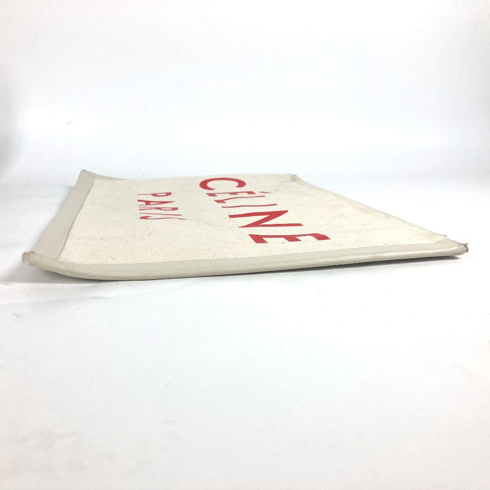 Clutch Bag Logo Women Leather Canvas