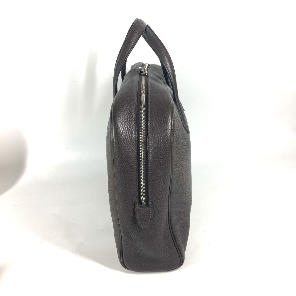 Hermes Business Bag Taurillon Clemence Bag Handbag Victoria Mens Brown Travel Bag