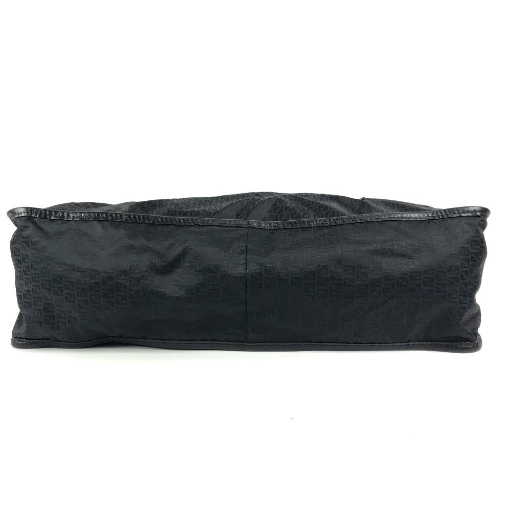 Fendi Shoulder Bag 7Va148 Zucca Leather Nylon Black