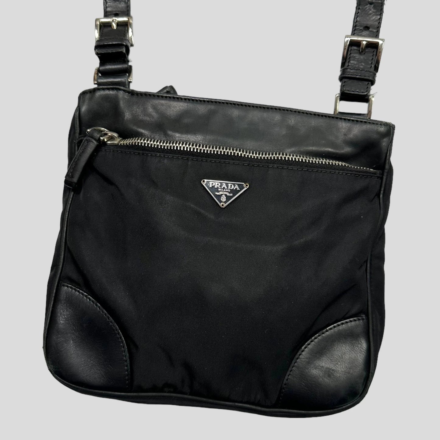 Prada Crossbody Bag Milano 00’s & Leather Nylon